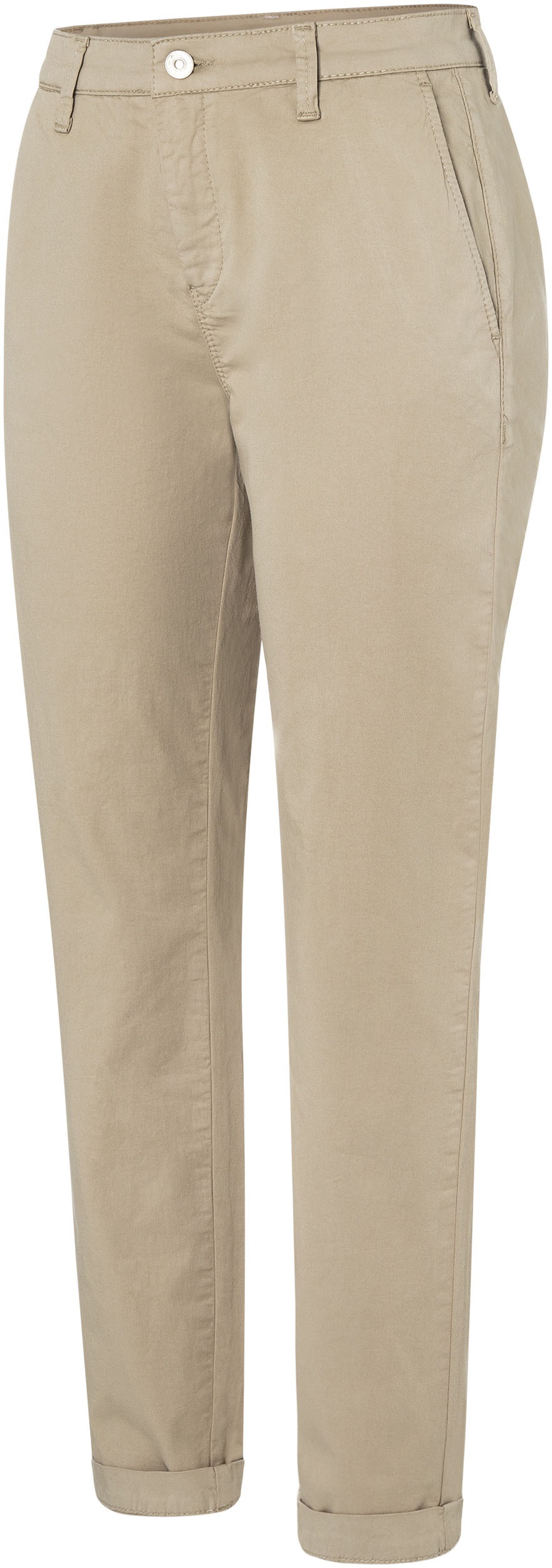 MAC Chinohose »CHINO turn up«, mit dezentem Glanz, elegant und sportiv zugleich