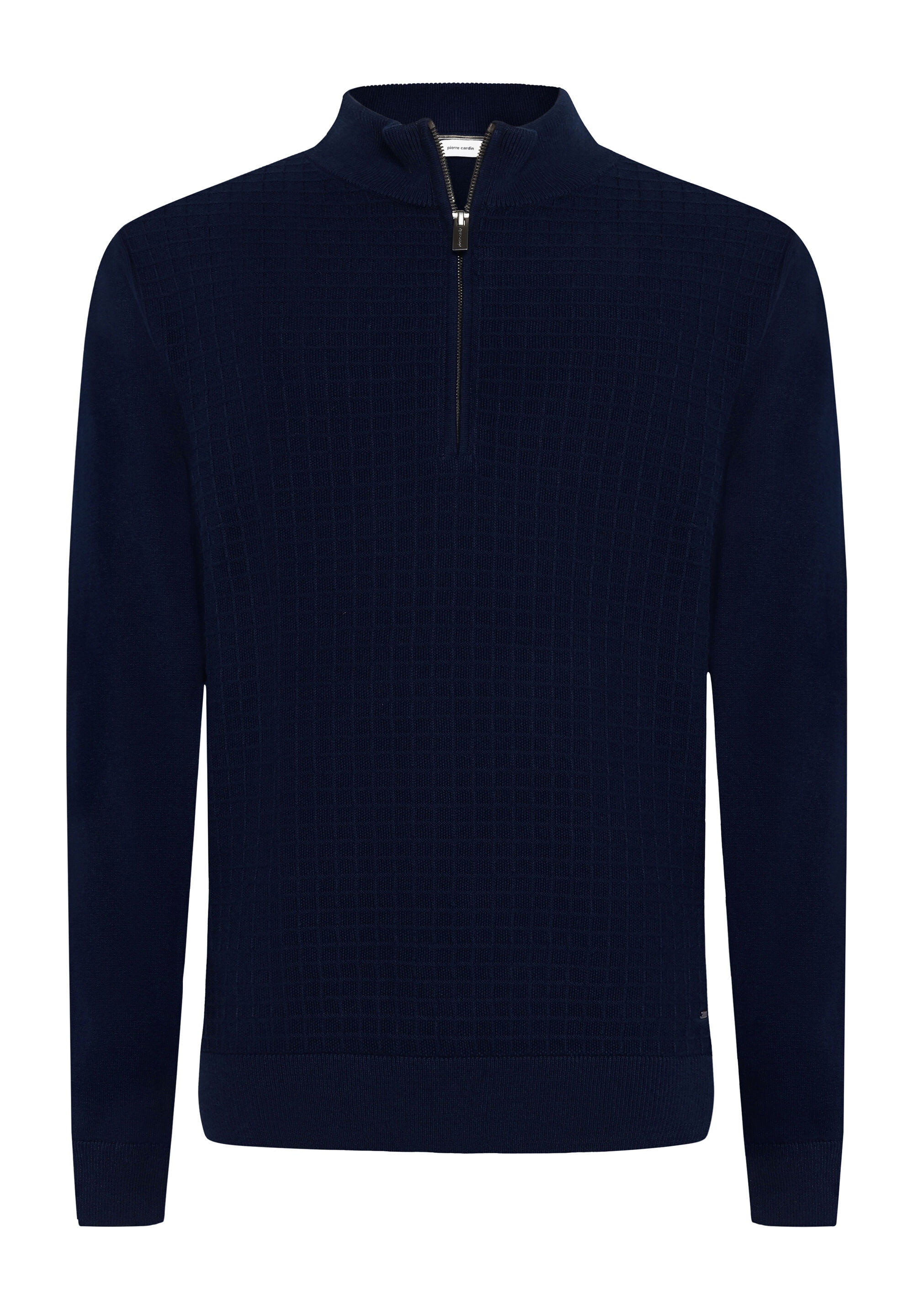 Pierre Cardin Stehkragenpullover "Pierre Cardin Pullover" mit strukturiertem Vorderteil