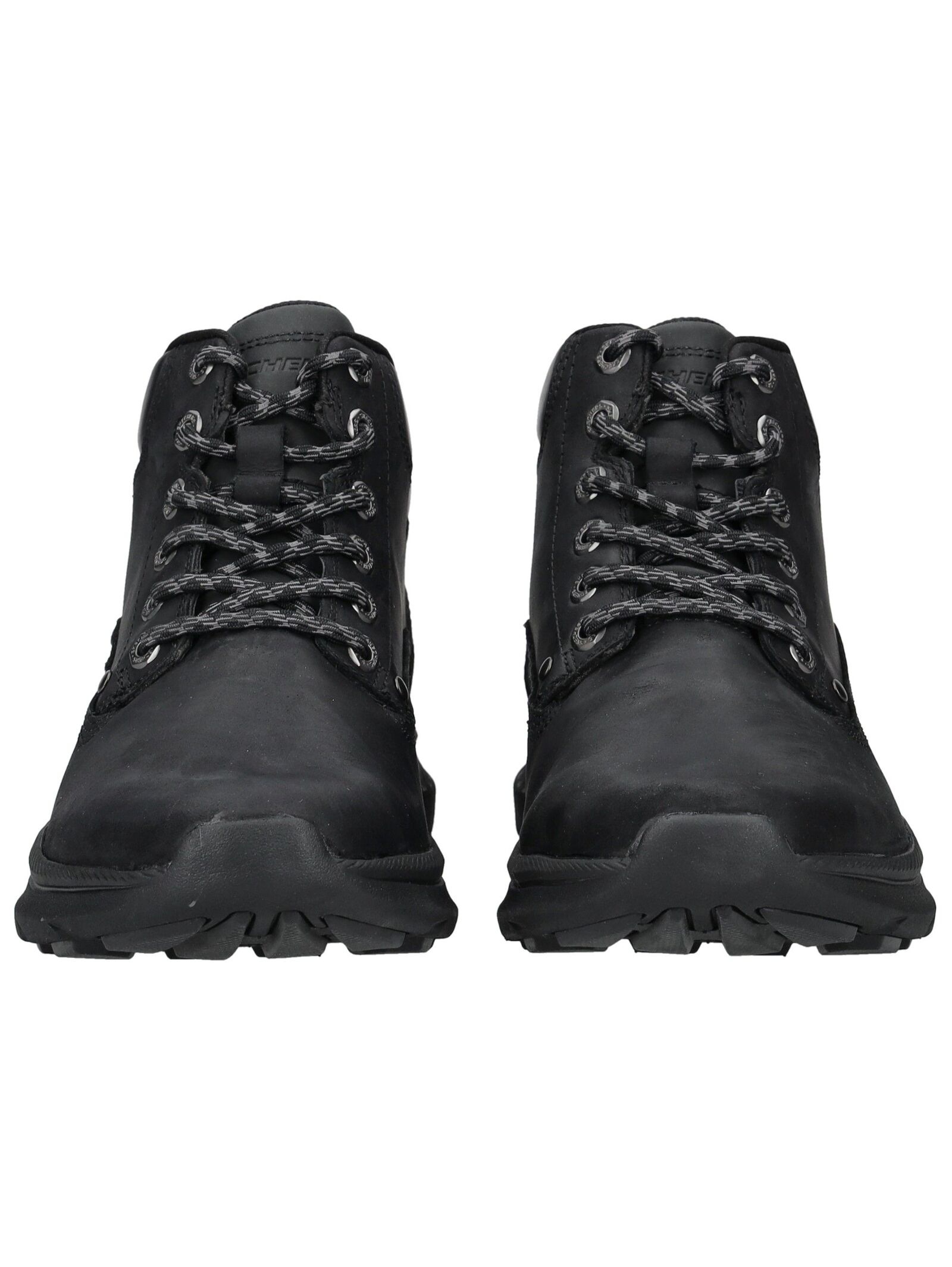 Schnürstiefelette SKECHERS "Skechers Stiefelette Leder", Herren, Gr. 42, schwarz, Leder, Schuhe Schnürstiefelette 2
