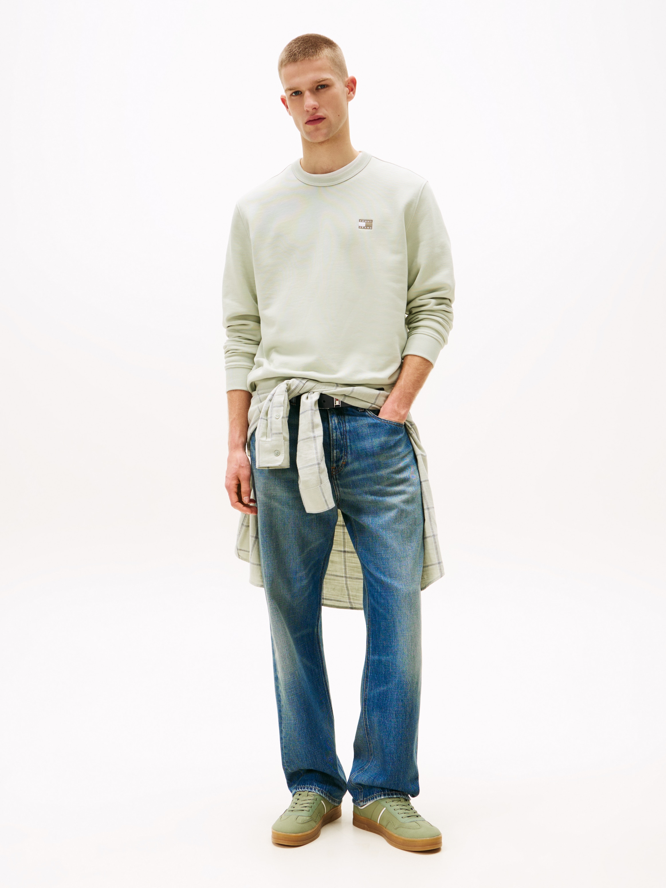 Tommy Jeans Sweatshirt »TJM REG BADGE CREW EXT«, Mit Rundhalsausschnitt