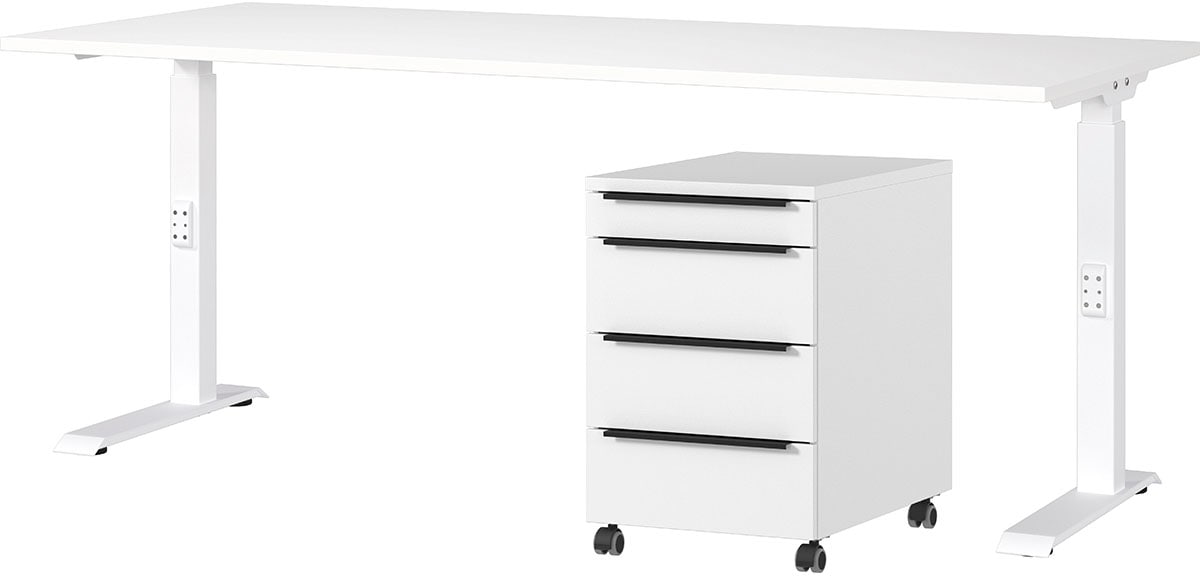 GERMANIA Büromöbel-Set "Mailand" 2 Stk. tlg. inkl. Schreibtisch und Rollcon günstig online kaufen