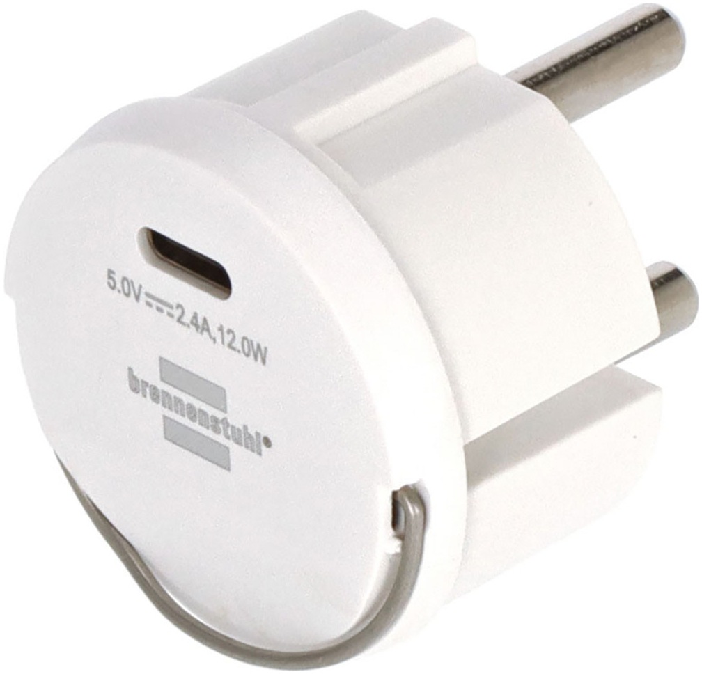 BRENNENSTUHL USB-Adapter "USB-C Steckdoseneinsatz 2,4 A", B:3,9cm H:4,4cm T:3,9cmweiß, Adapter