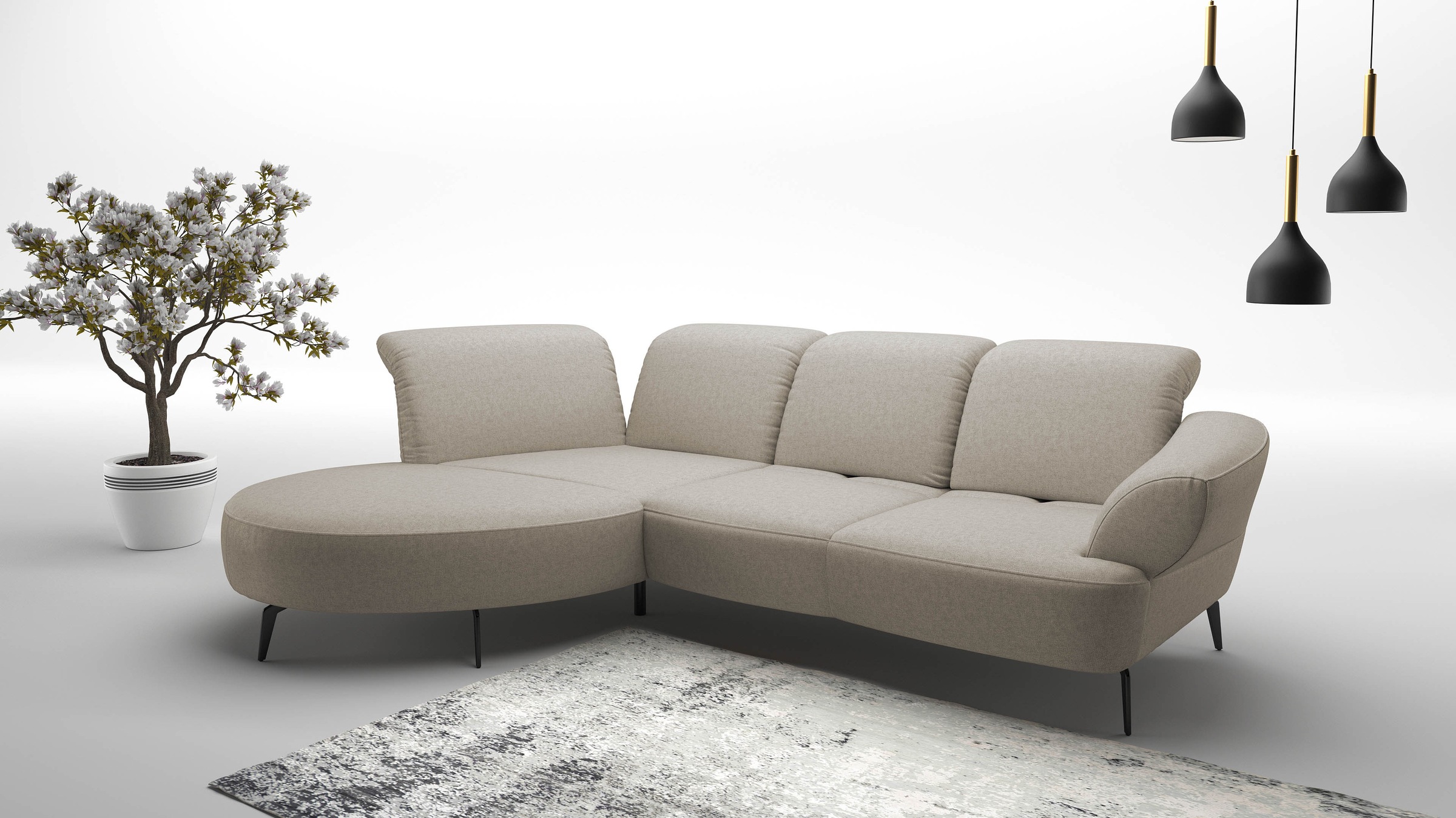 sit&more Ecksofa "Dance, L-Form, inkl. Sitztiefenverstellung", inkl. Click& günstig online kaufen