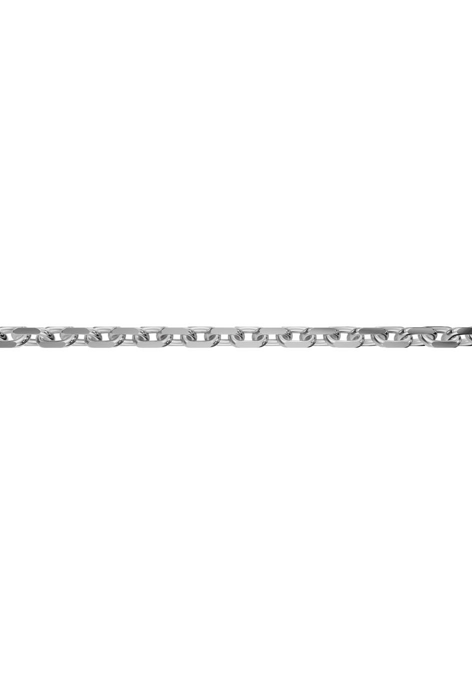 FIRETTI Damen Collierkettchen "Schmuck Geschenk Silber 925 Ankerkette diamantiert in mehreren Breiten", 50, Silber 925 (Sterlingsilber), B: 1,15mm,