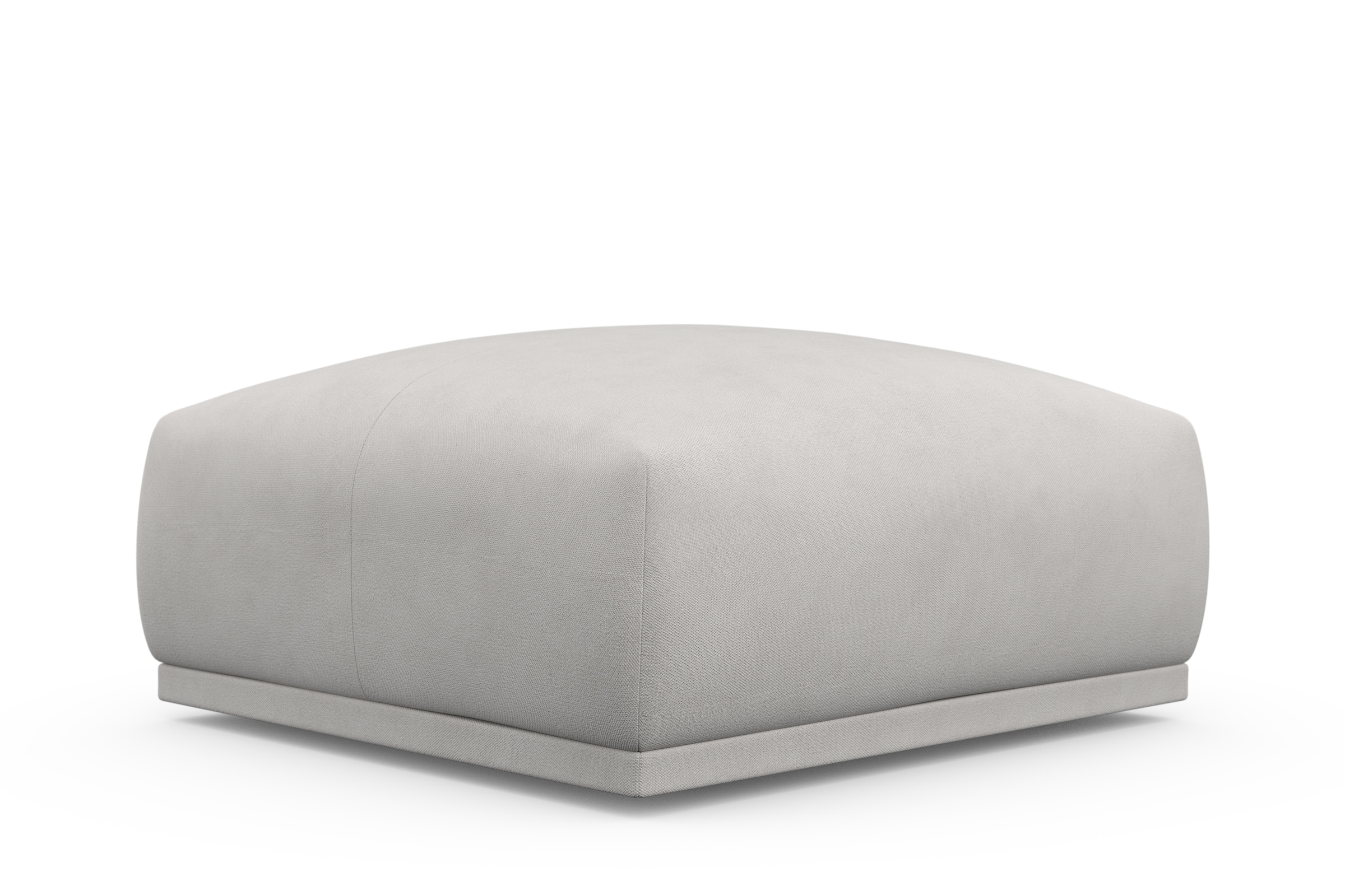 Hocker TRENDMANUFAKTUR "Braga, mit hochwertigem Kaltschaum, quadratisch, in Cord erhältlich", silber, B:85cm H:42cm T:85cm, 92% Polyester, (% Nylon, Hocker, Hocker, moderner Polsterhocker, 85/42/85 cm (B/H/T)