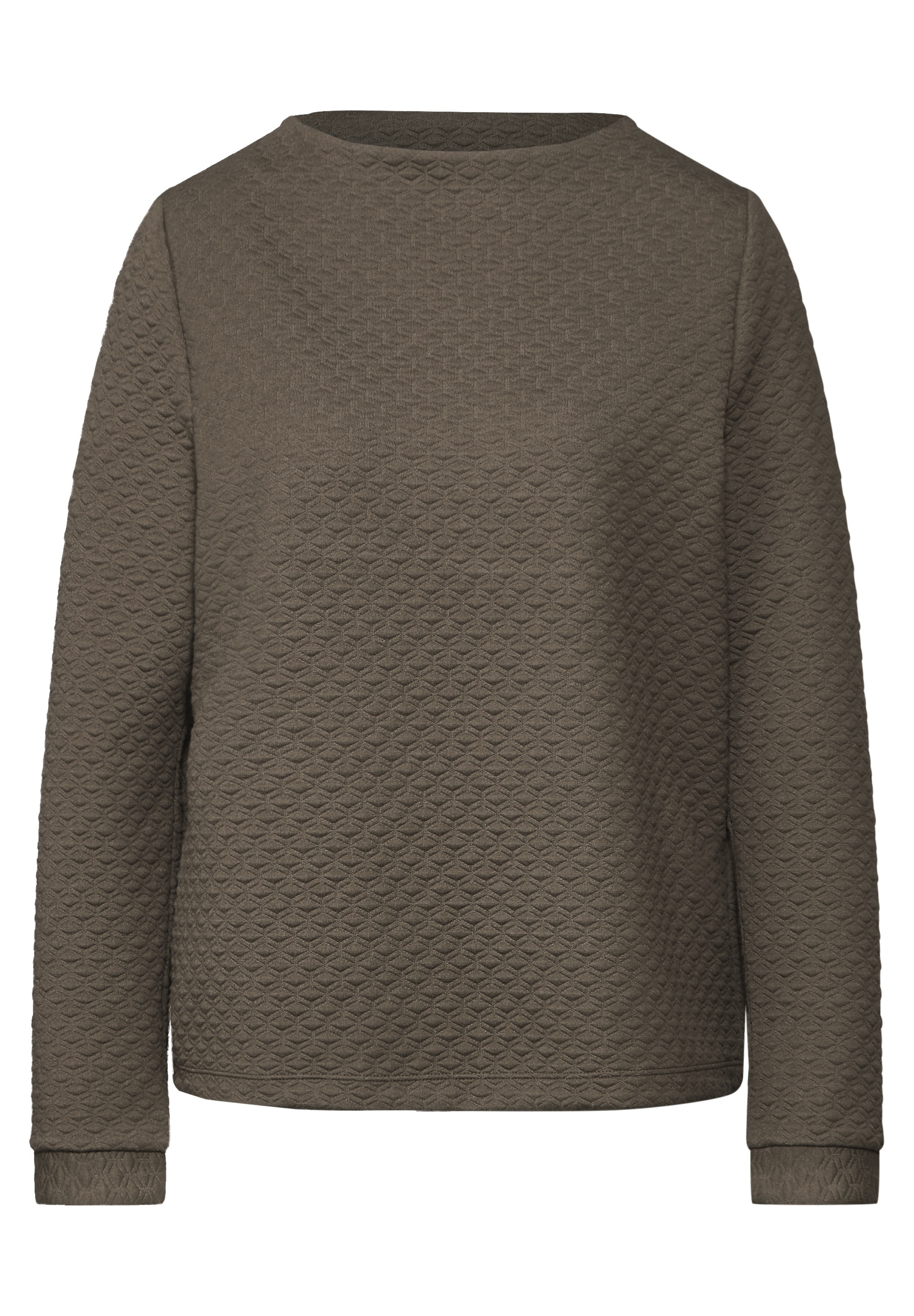 STREET ONE Langarmshirt, mit Stehkragen