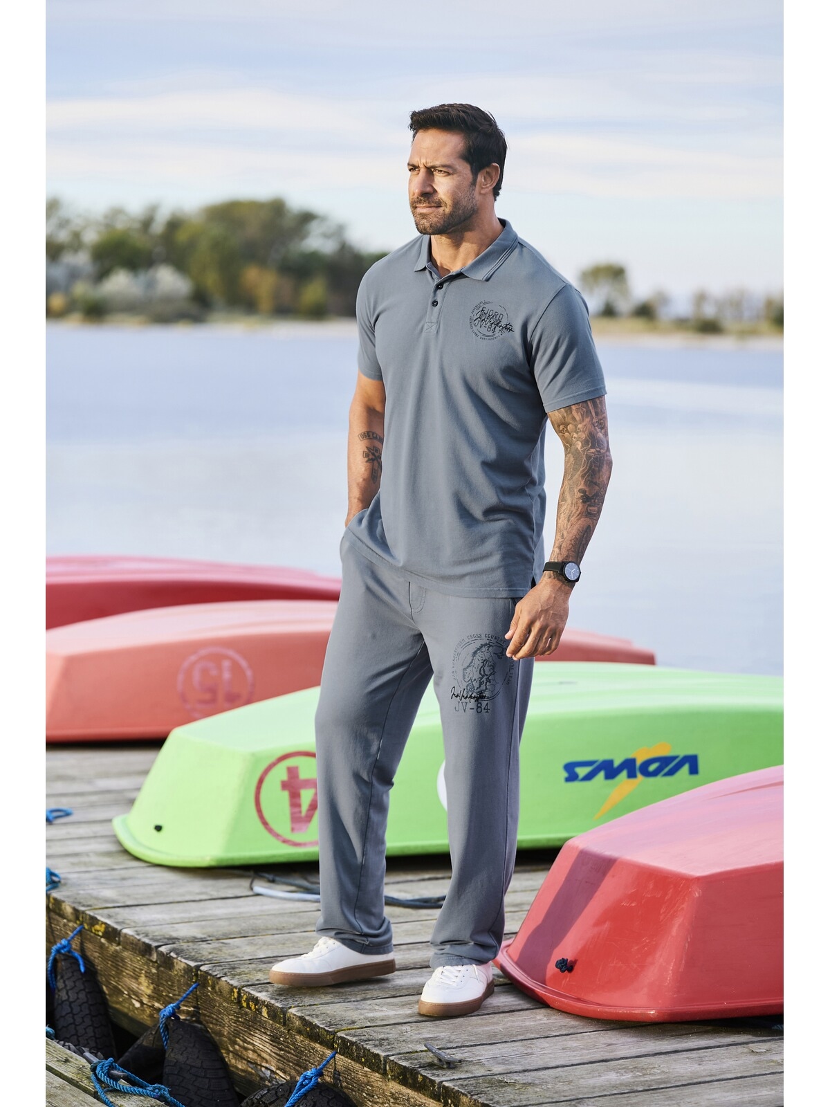 Jan Vanderstorm Poloshirt »Poloshirt BRORTE«, (1 tlg.)