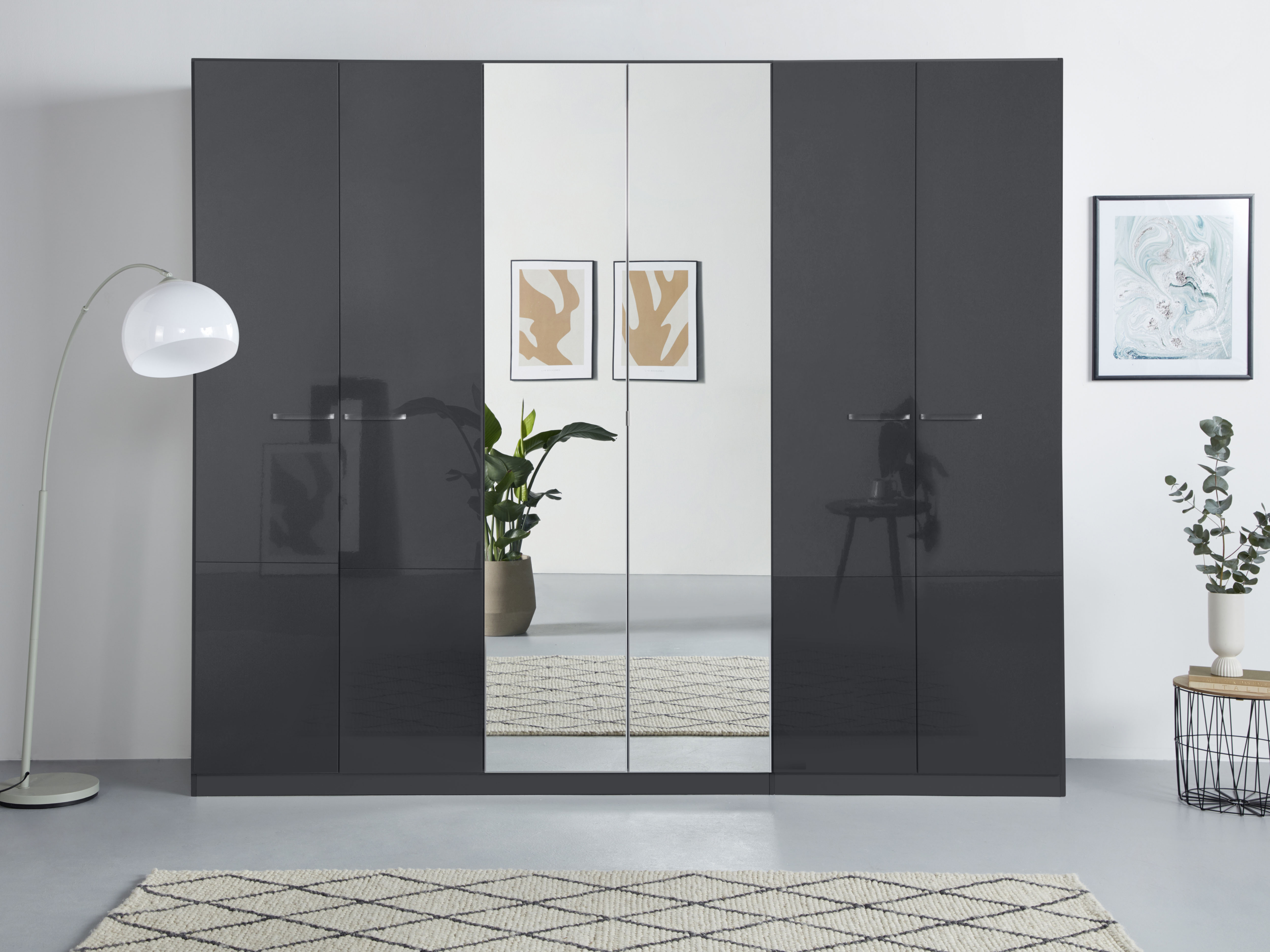 OTTO home Kleiderschrank "Mehrzweckschrank Aktenschrank Möbel Mietswohnung Schlafzimmer OTELI" erhältlich in Breiten 91-360 cm, ab Breite 136cm inkl. Innenschubladen, mit zusätzlichen Einlegeböden, optional mit Spiegel MADE IN GERMANY