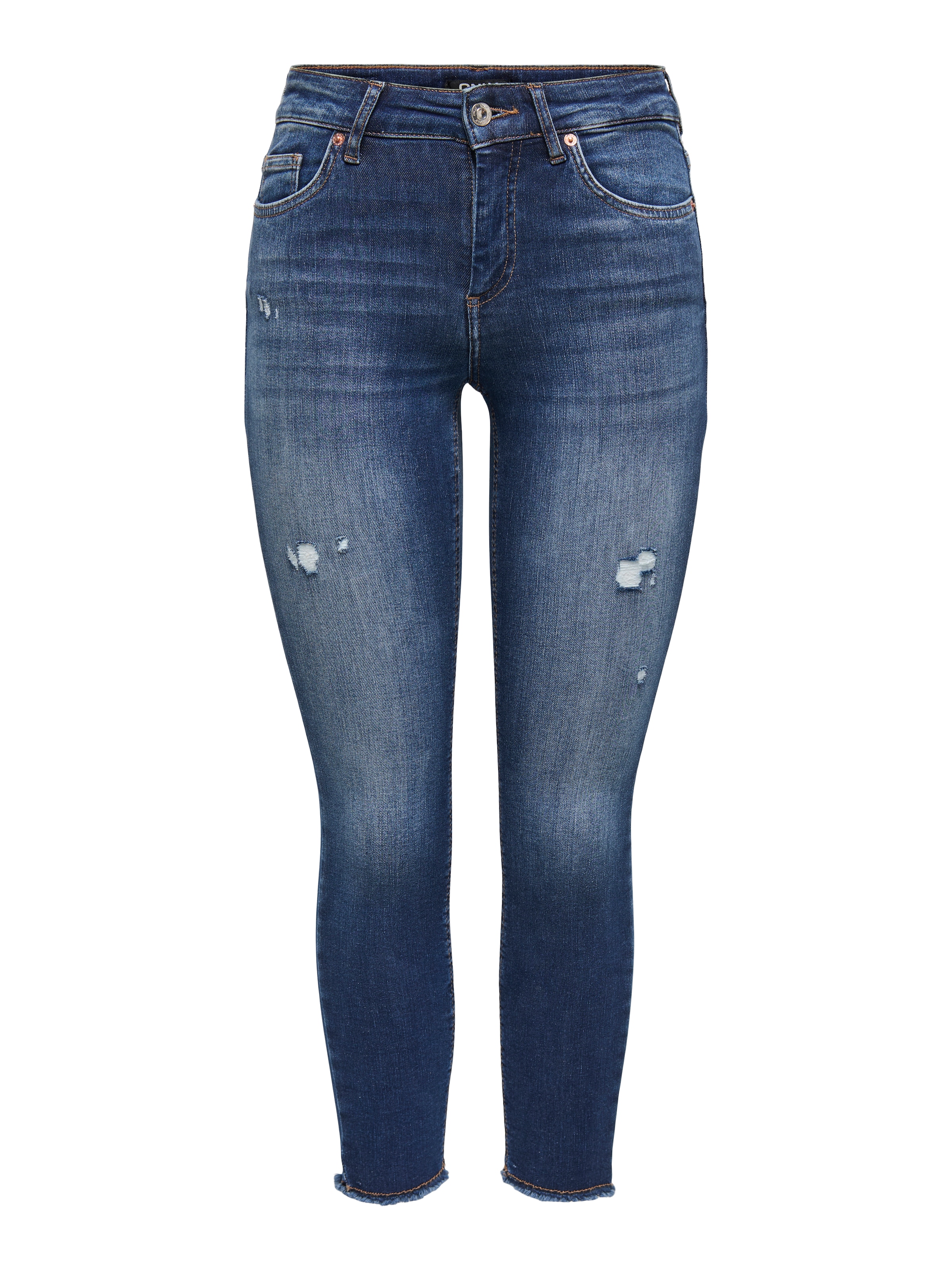 ONLY Skinny-fit-Jeans "ONLBLUSH MW SK RW ANK DNM REA" günstig online kaufen