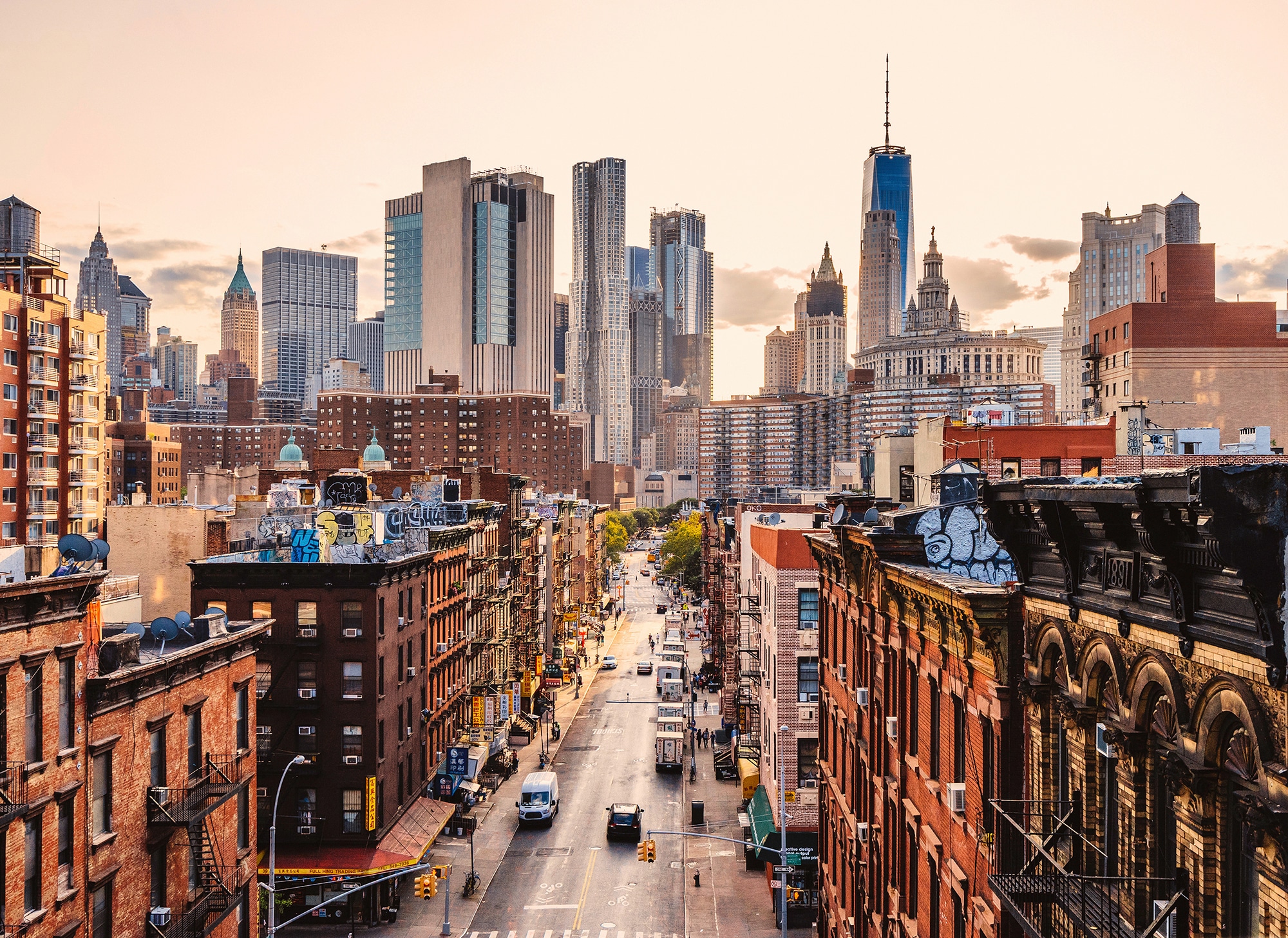 living walls Fototapete "Designwalls New York Views 2" glatt Vlies, Wand, Schräge, Decke