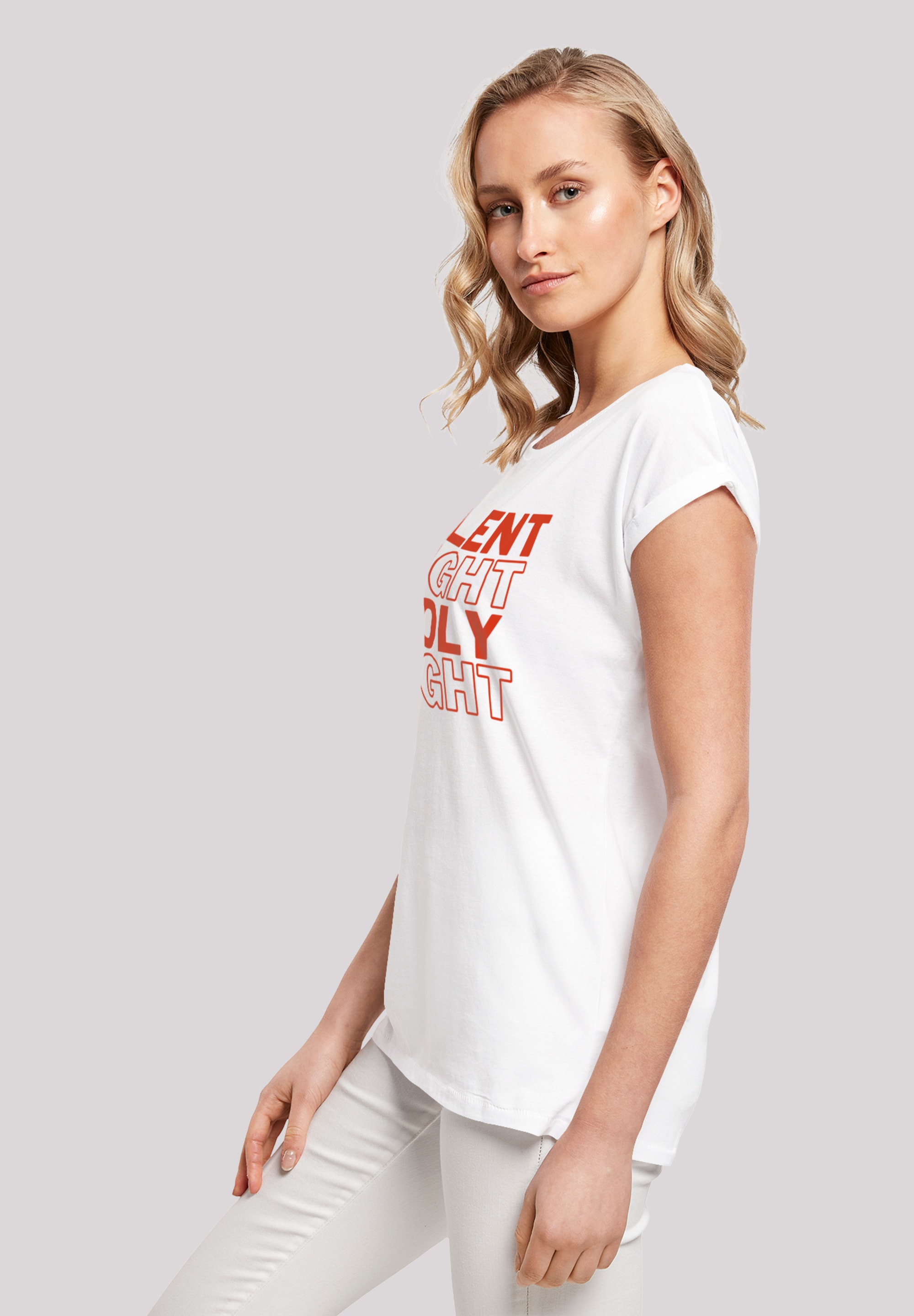 F4NT4STIC T-Shirt »Silent Night Holy Night Weihnachten«, Print