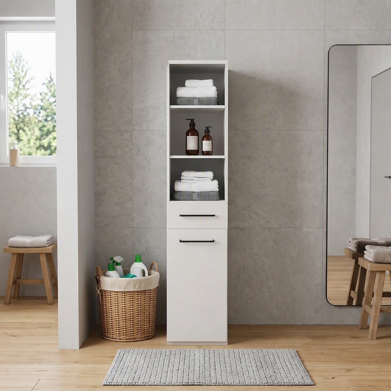KOCHSTATION "KS-Linda" Breite 67 cm, 25mm starke Wände, ausziehbare Ablage
