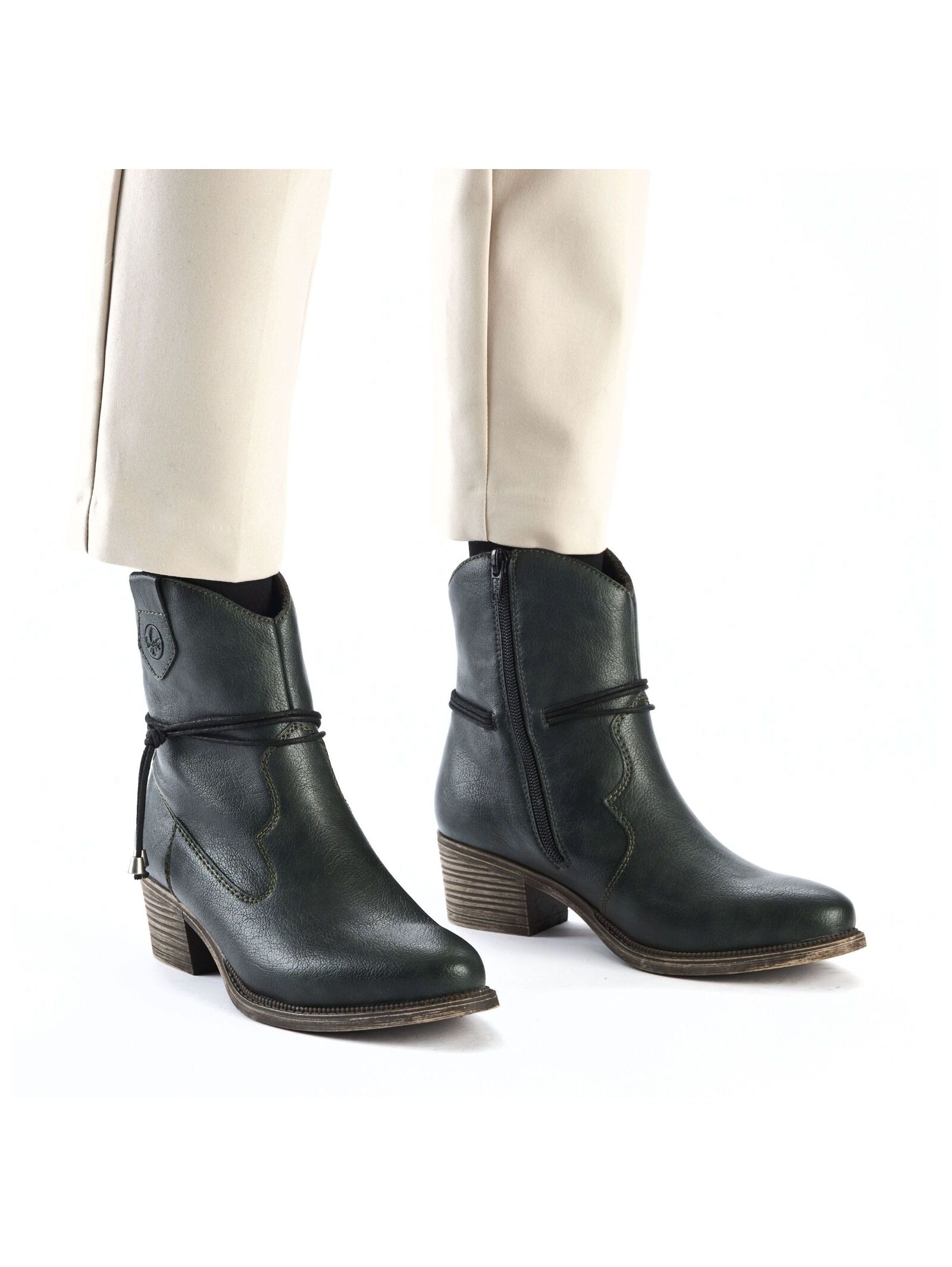 Rieker Bikerboots »Rieker Stiefelette Lederimitat«