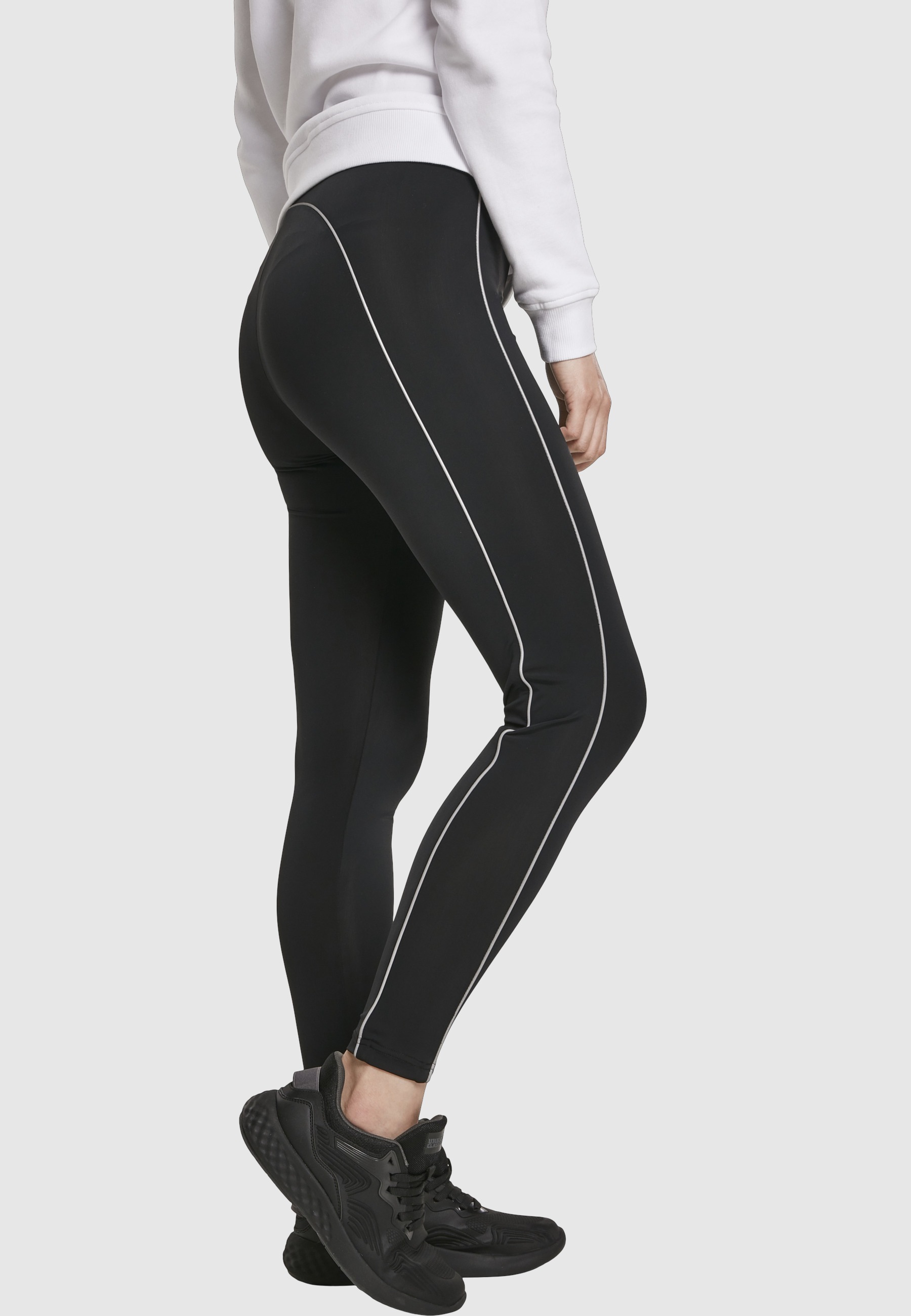 URBAN CLASSICS Leggings »Urban Classics Damen Ladies High Waist Reflective Leggins«