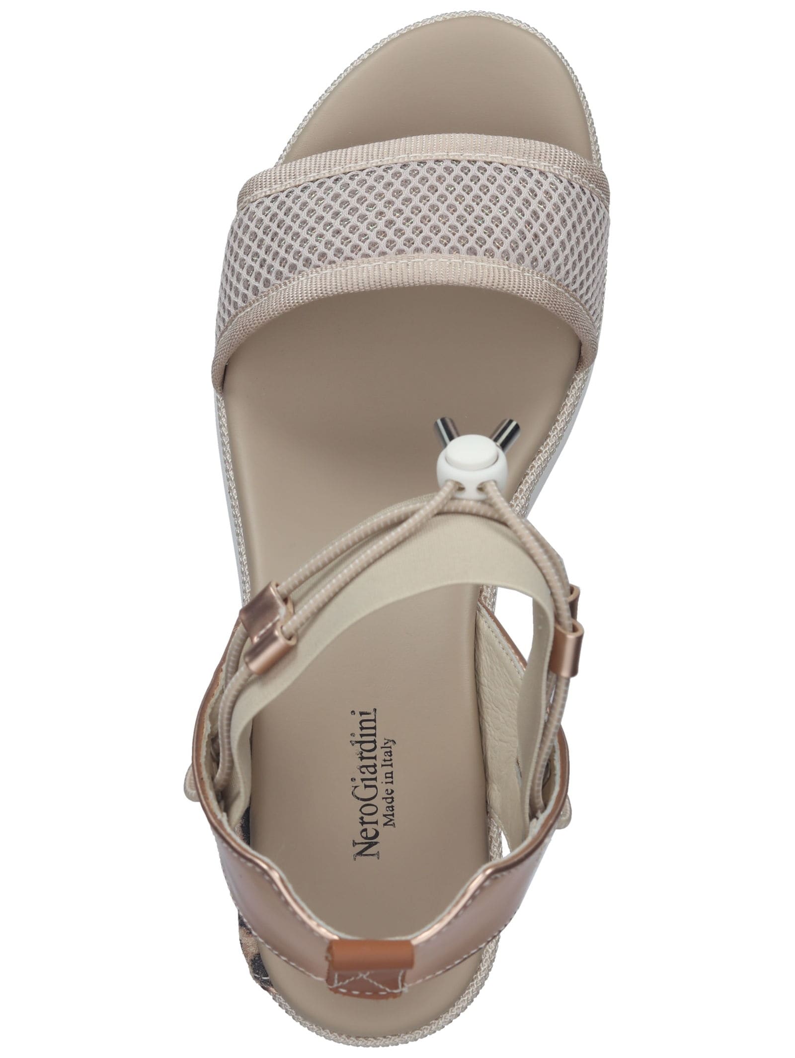 Nero Giardini Keilsandalette »Nero Giardini Sandalen Lederimitat/Textil«
