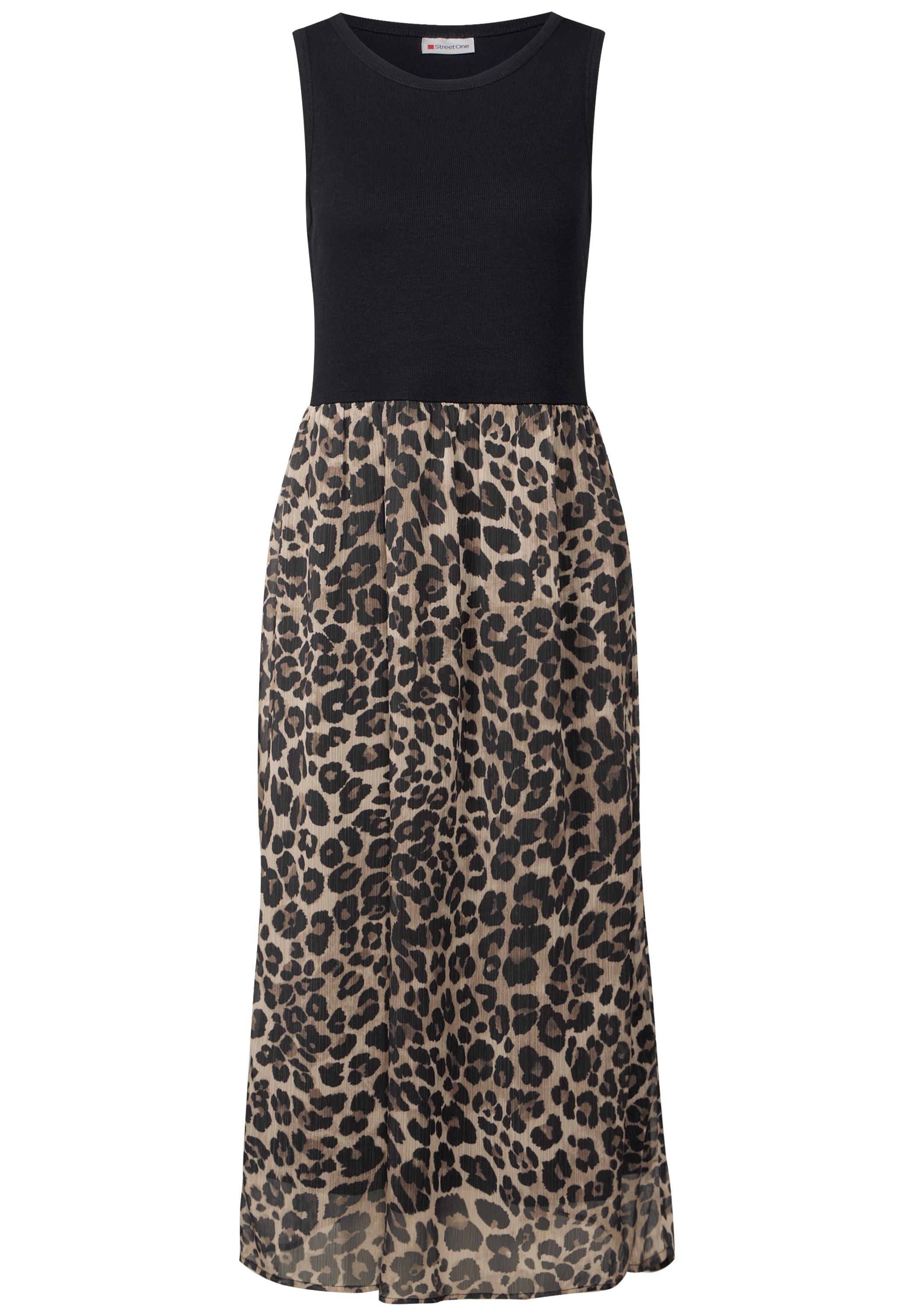 STREET ONE Midikleid, mit animal Print