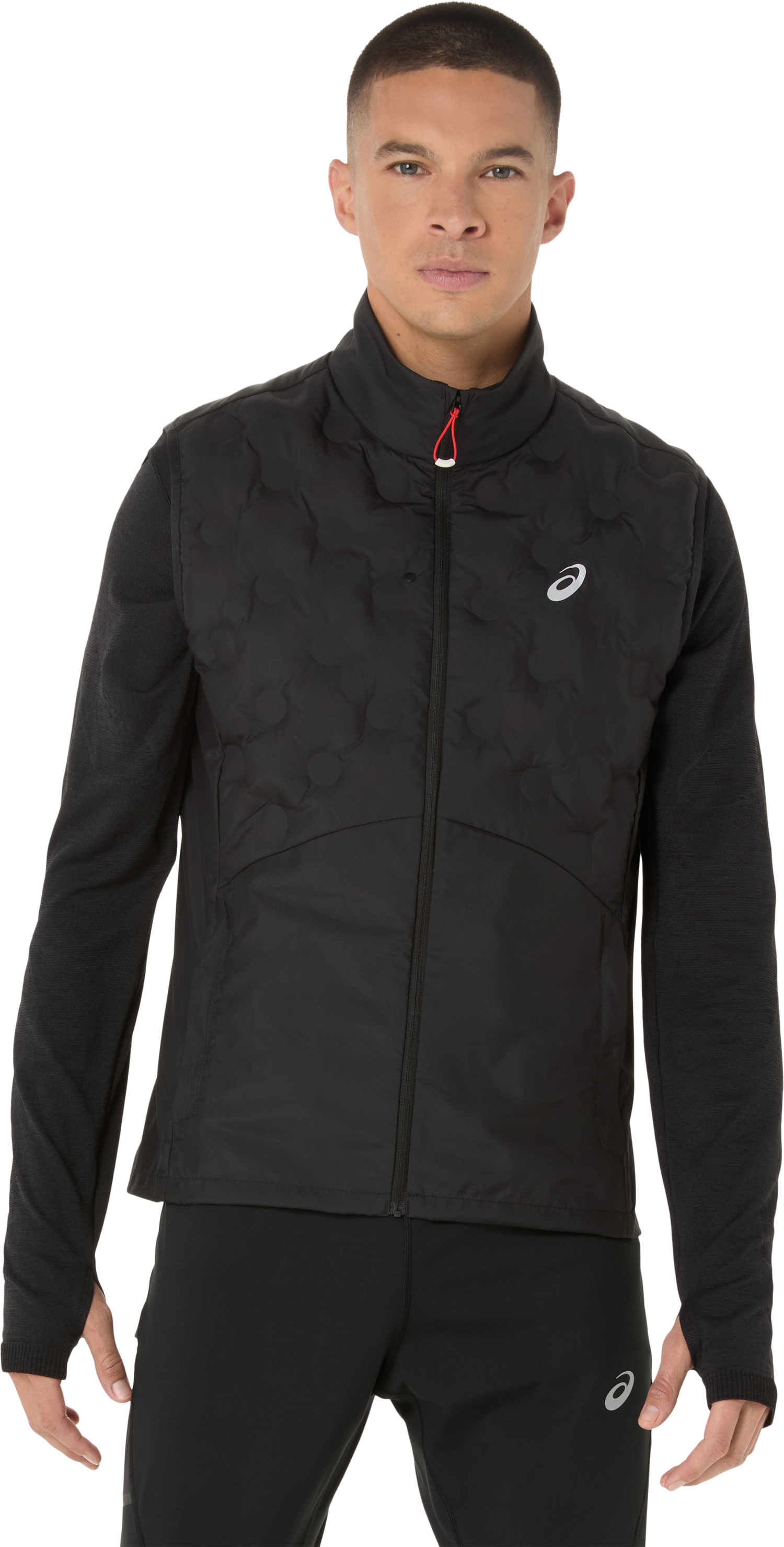 Asics Steppweste "ROAD WINTER GILET" Wasserabweisend, Reflektierend, Smartphone-Fach