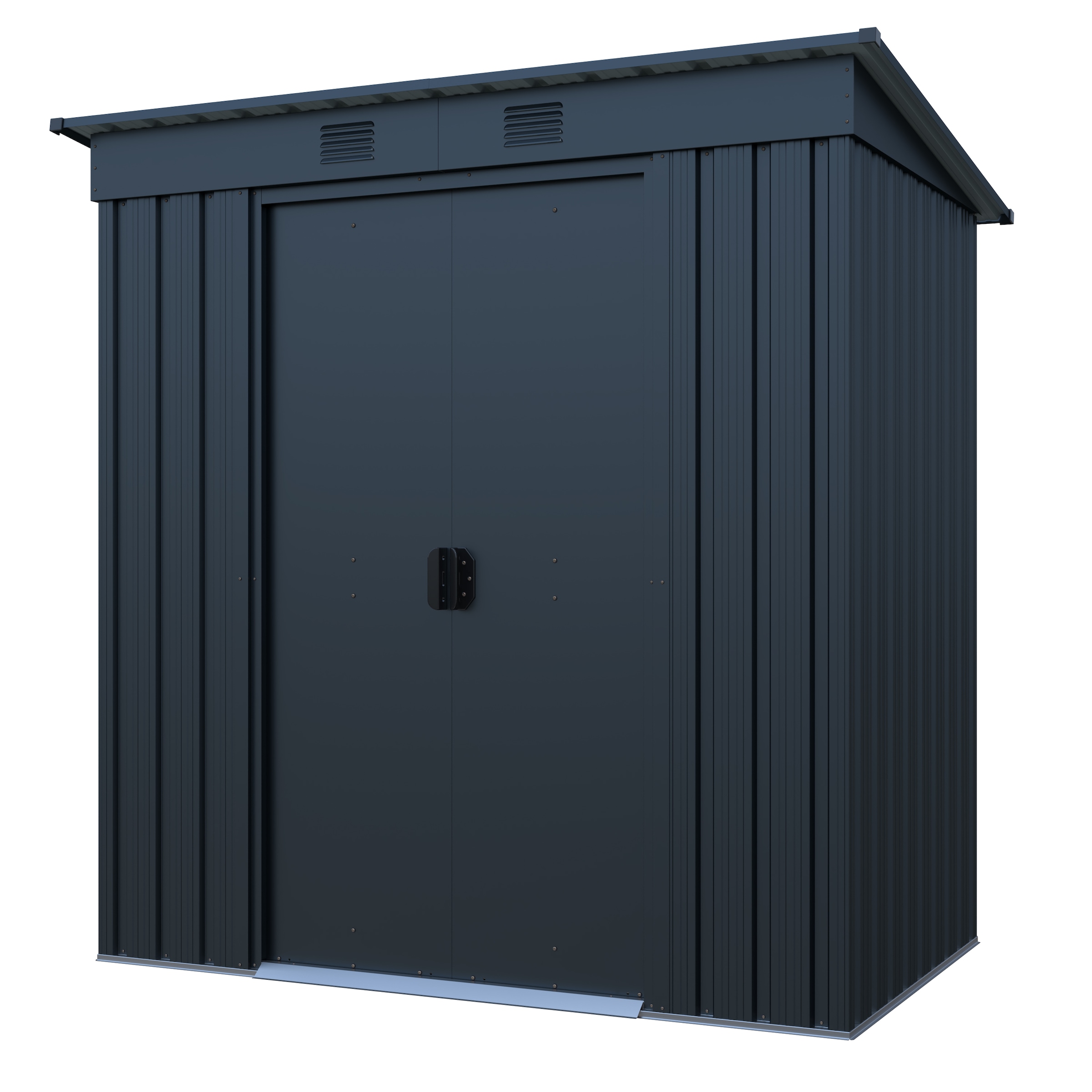 GARDEN 'N' MORE Gerätehaus »Pultdachhaus Basic plus« einfacher Aufbau, Langlebig, mit Lüftungsschlitzen