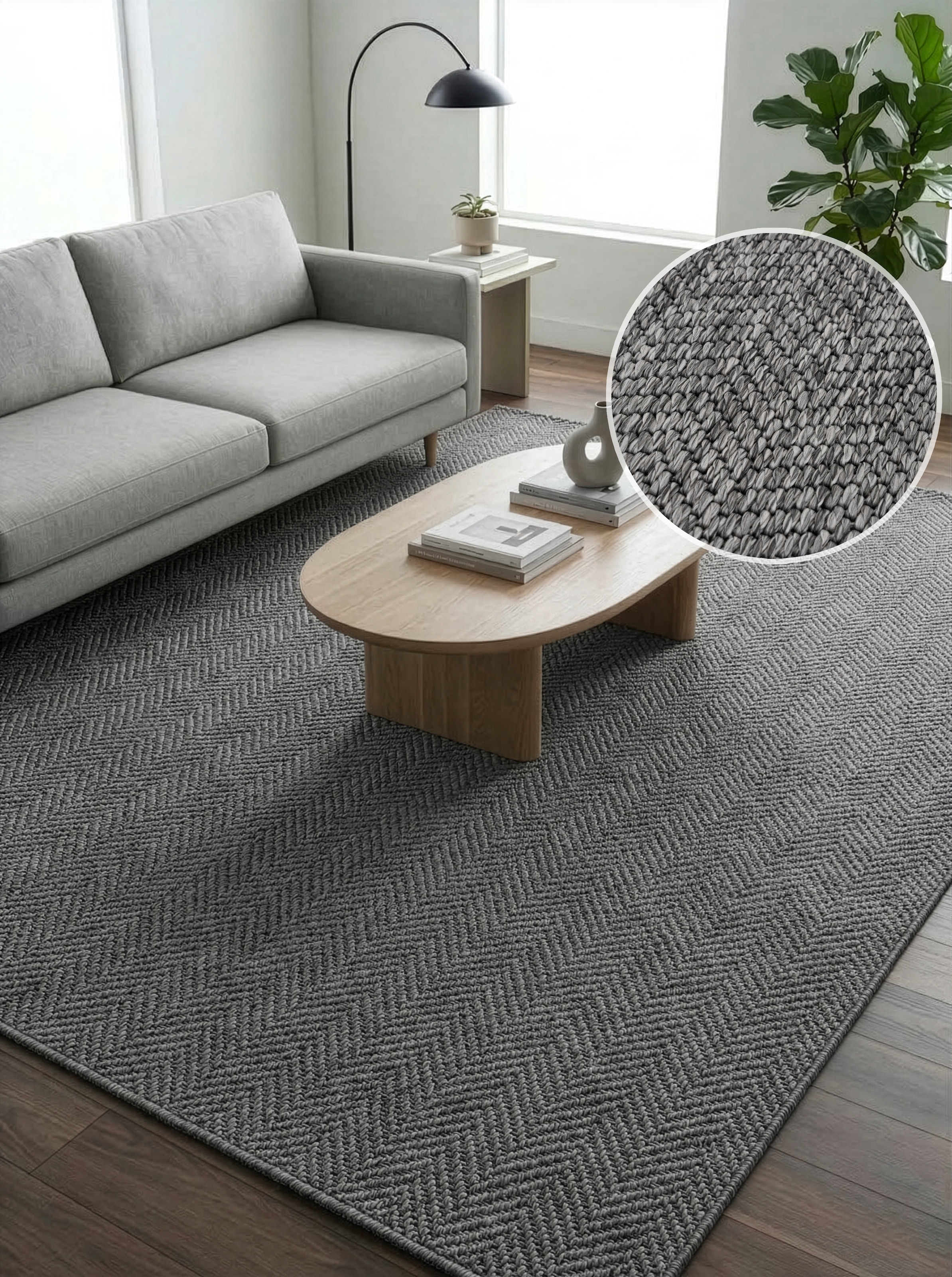OTTO home Teppich "Nollan, In- und Outdoor geeignet, Balkon, Camping" rechteckig 8 mm Höhe Wetterfest & UV-beständig, Sisal-Optik, Esszimmer, Wohnzimmer