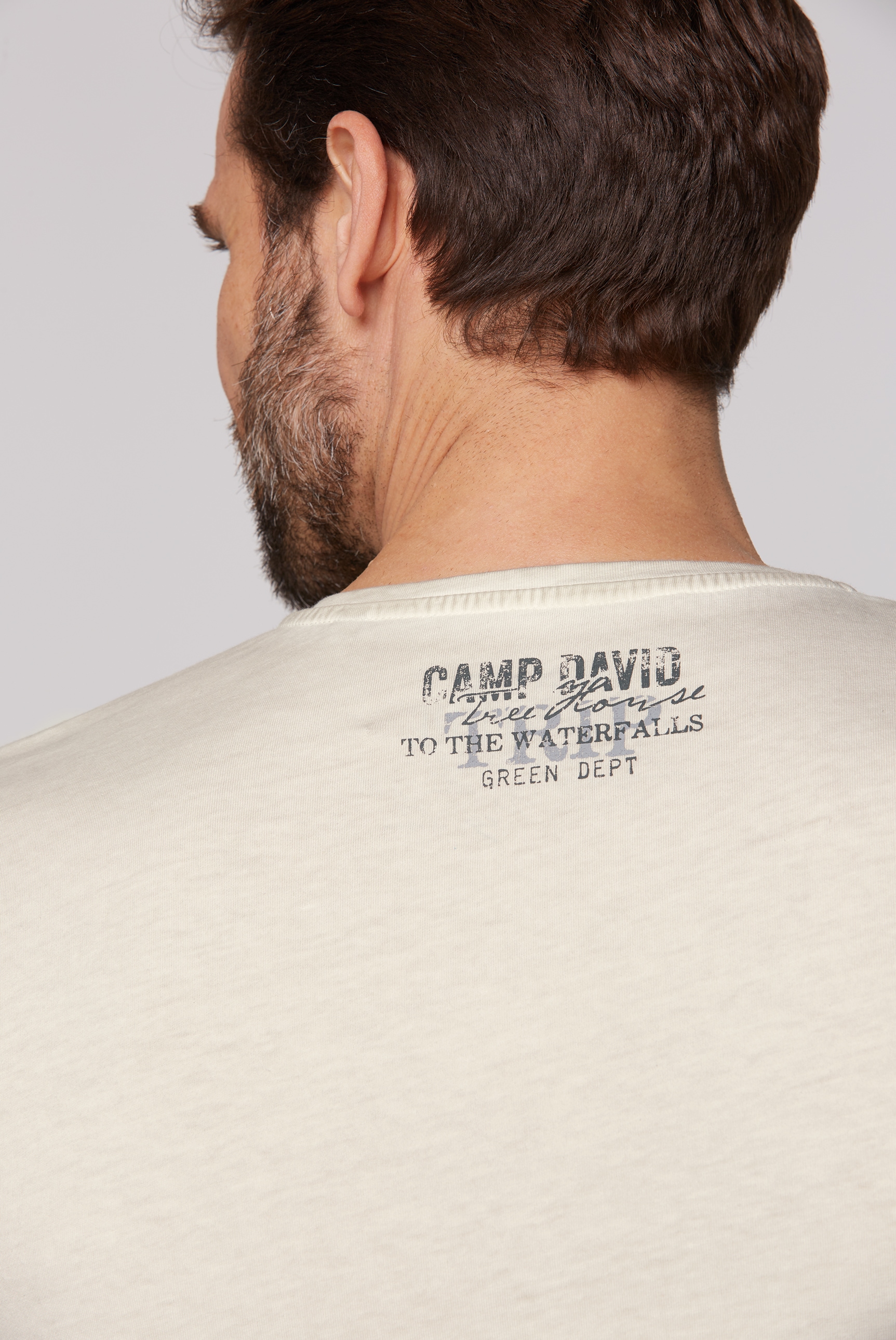 CAMP DAVID Rundhalsshirt, aus Baumwolle