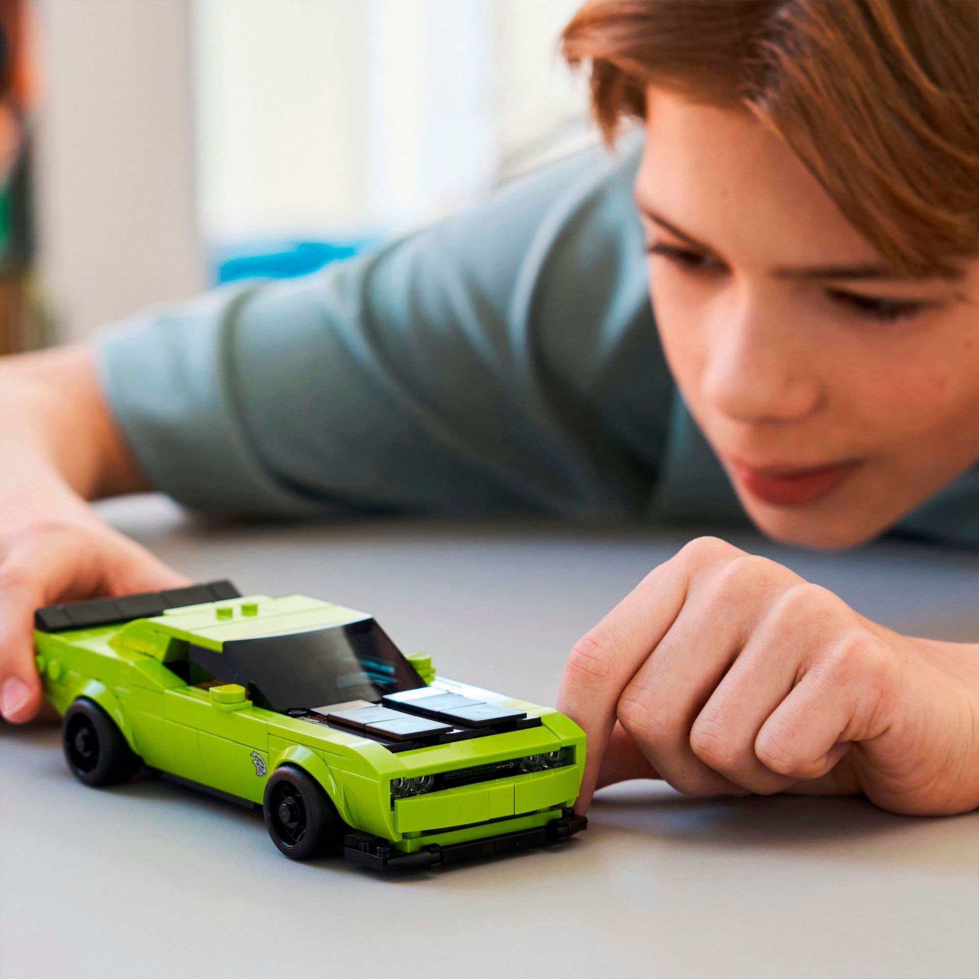 LEGO® Konstruktionsspielsteine »Dodge Challenger SRT Hellcat Sportwagen (77237), LEGO Speed Champions«, (390 St.), Made in Europe