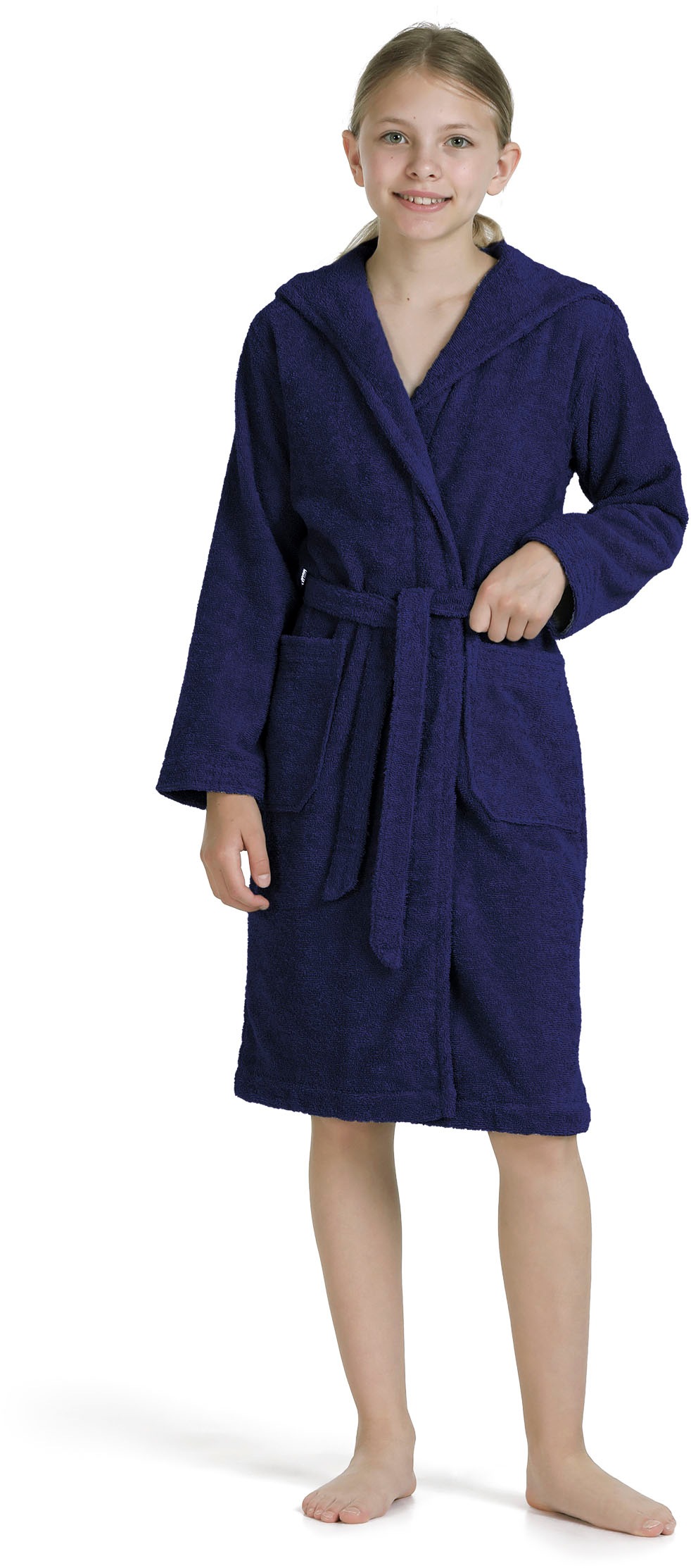 Kinderbademantel MÖVE, L:90cmdeep sea, Walkfrottier, Hausmäntel, "Superwuschel"