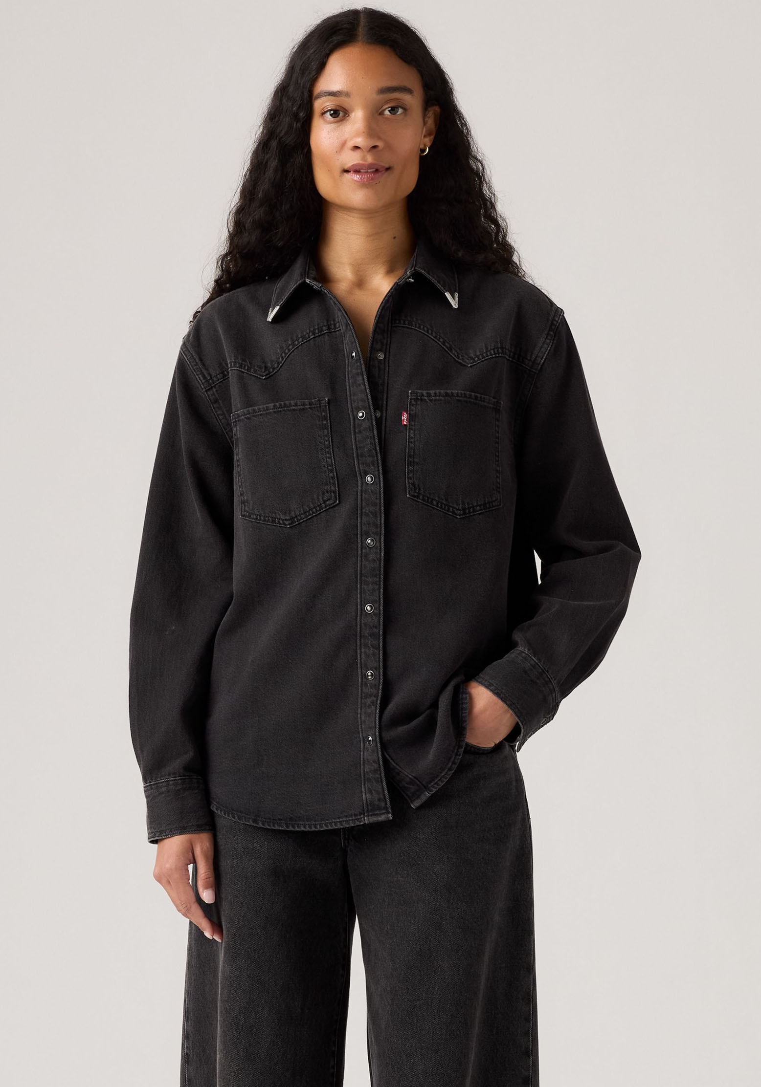 Levis Jeansbluse "TEODORA WESTERN SHIRT", mit Druckknöpfen günstig online kaufen