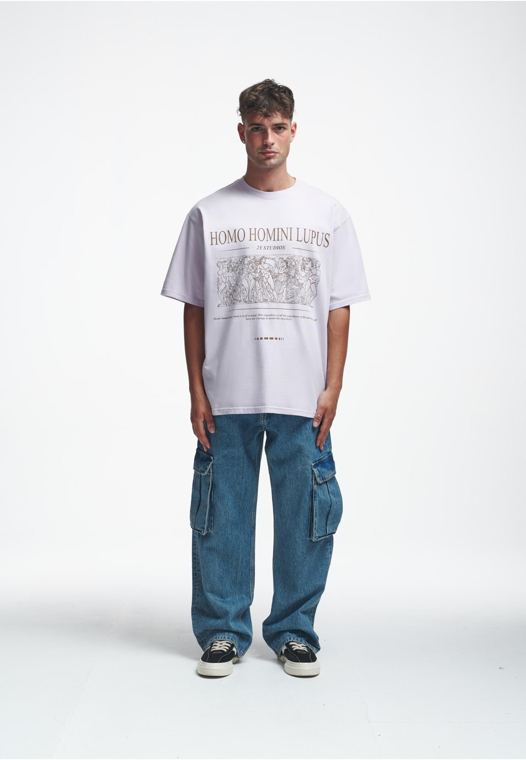 2Y Studios T-Shirt »2Y Studios Herren 2Y Homini Oversize Tee«, (1 tlg.)