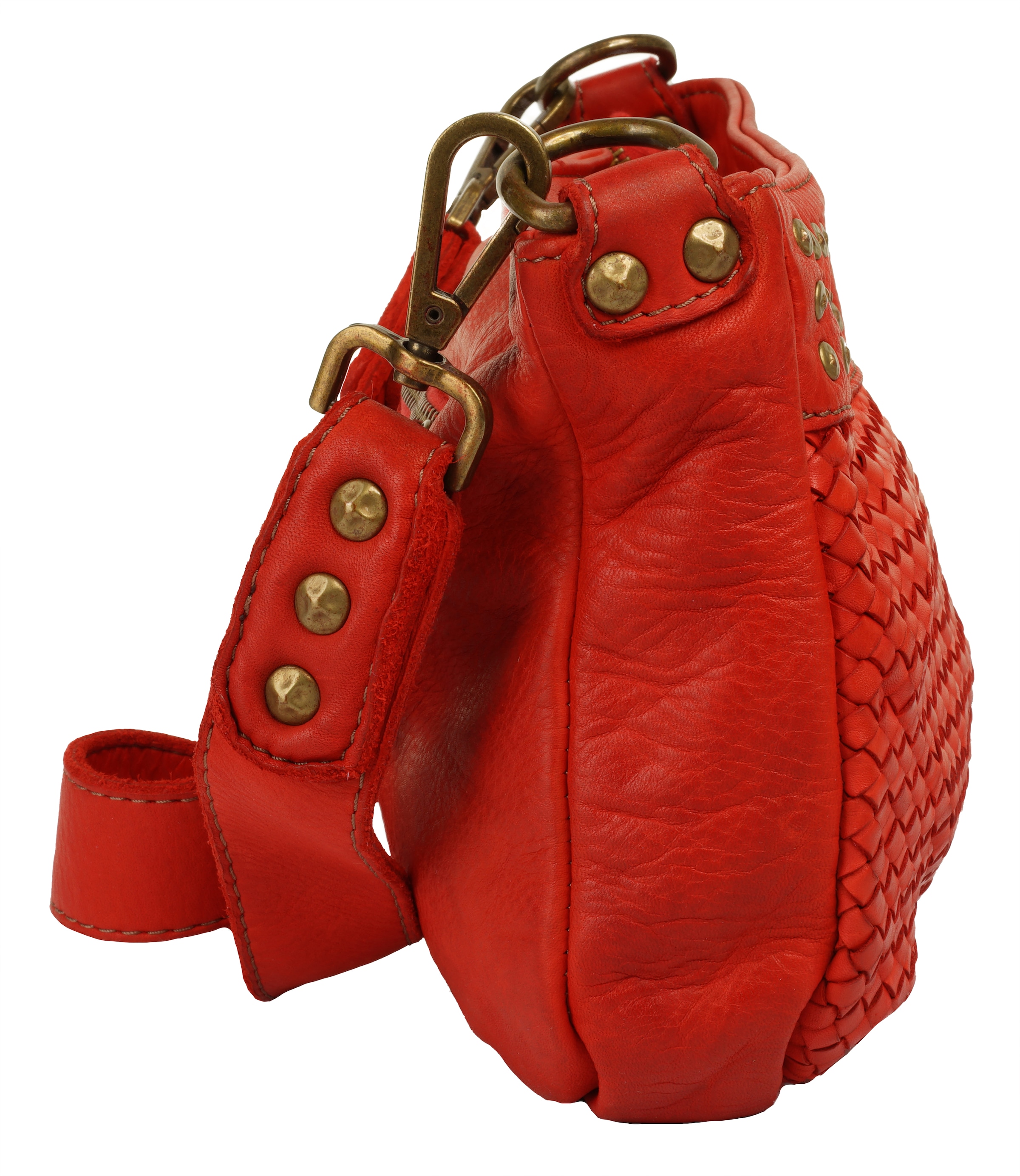 Samantha Look Umhängetasche, echt Leder, Made in Italy
