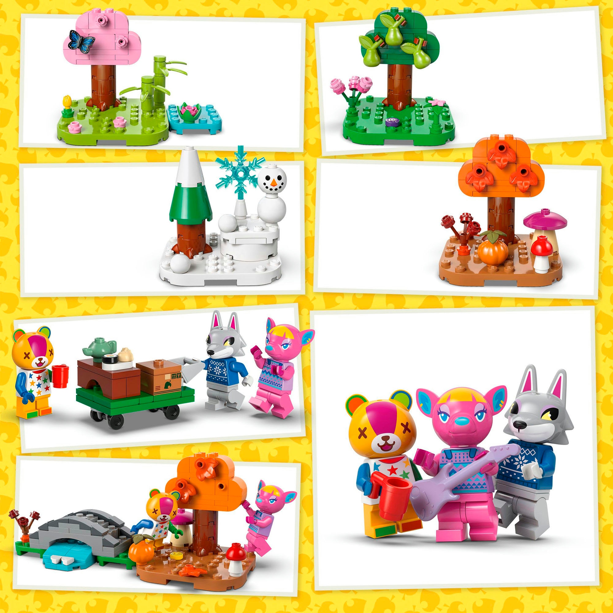 LEGO® Konstruktionsspielsteine »Kreative Häuser: Jahreszeiten voller Spaß (77057),«, (814 St.), LEGO Animal Crossing; Made in Europe