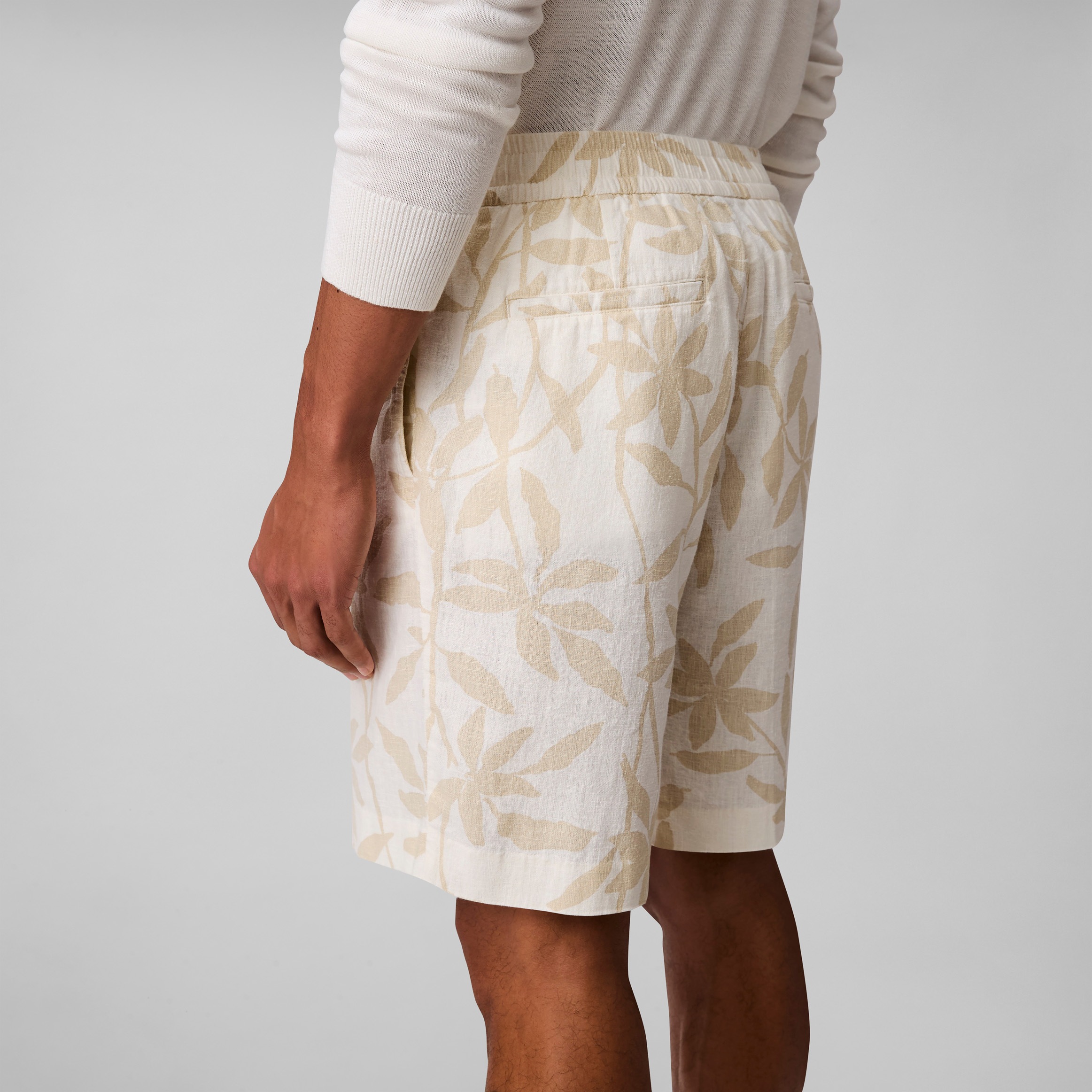 Calvin Klein Shorts "LINEN AOP PULL ON SHORT", Mit elastischem Bund günstig online kaufen