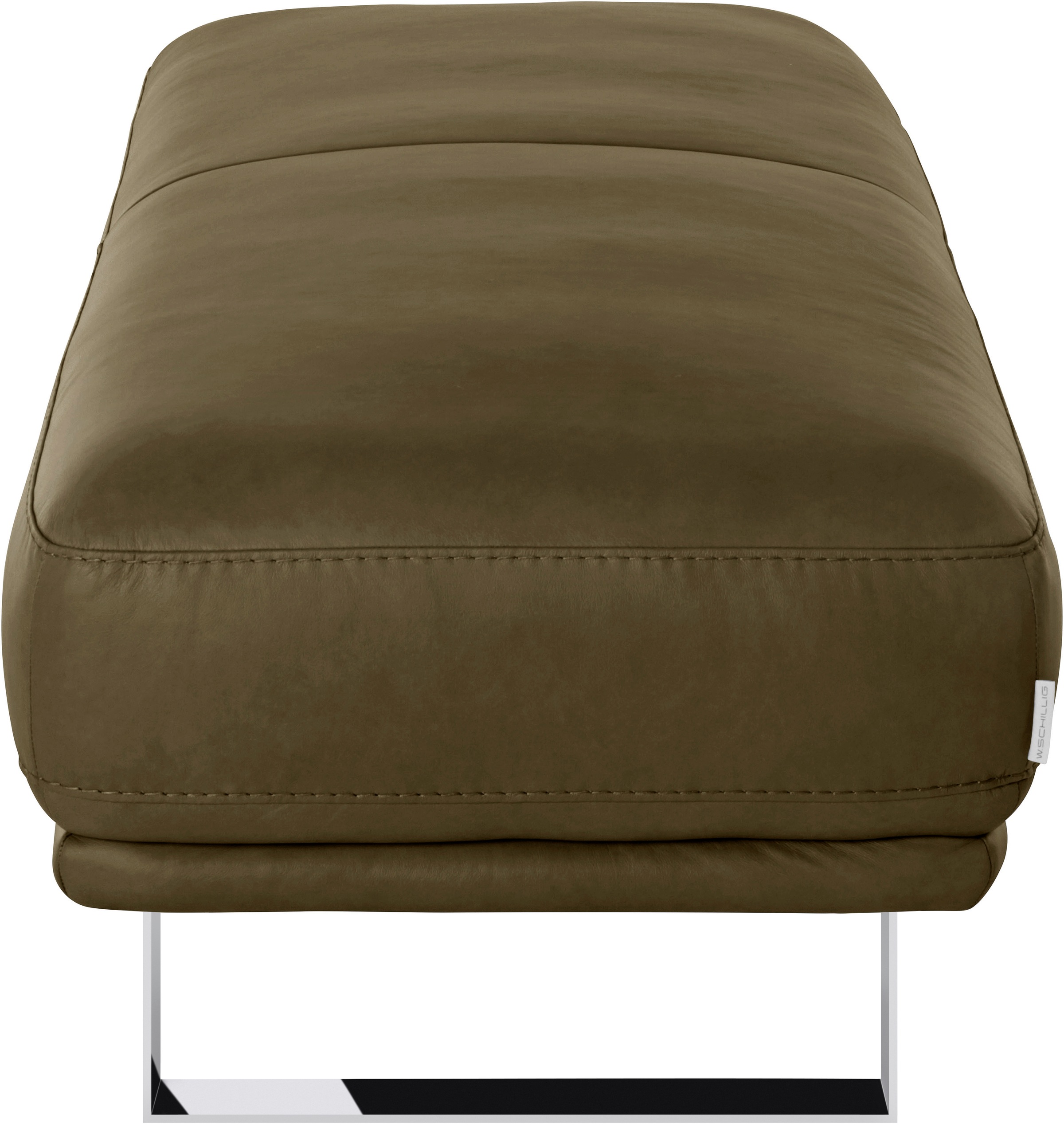 W.SCHILLIG Hocker »montanaa«, mit Metallkufen in Chrom glänzend, Breite 141 cm