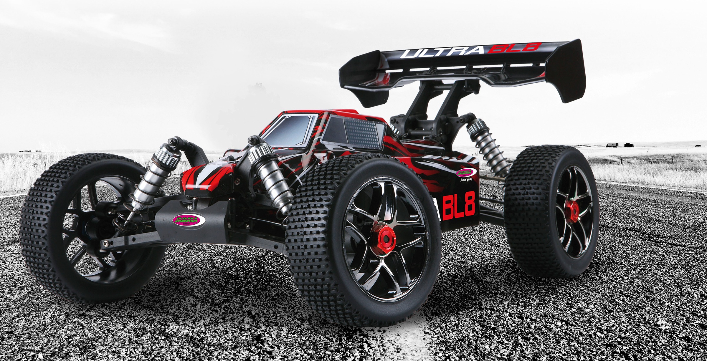 Jamara RC-Buggy »Ultra BL8 Buggy 4WD, 1:8, Lipo 2,4GHz«, mit Allradantrieb