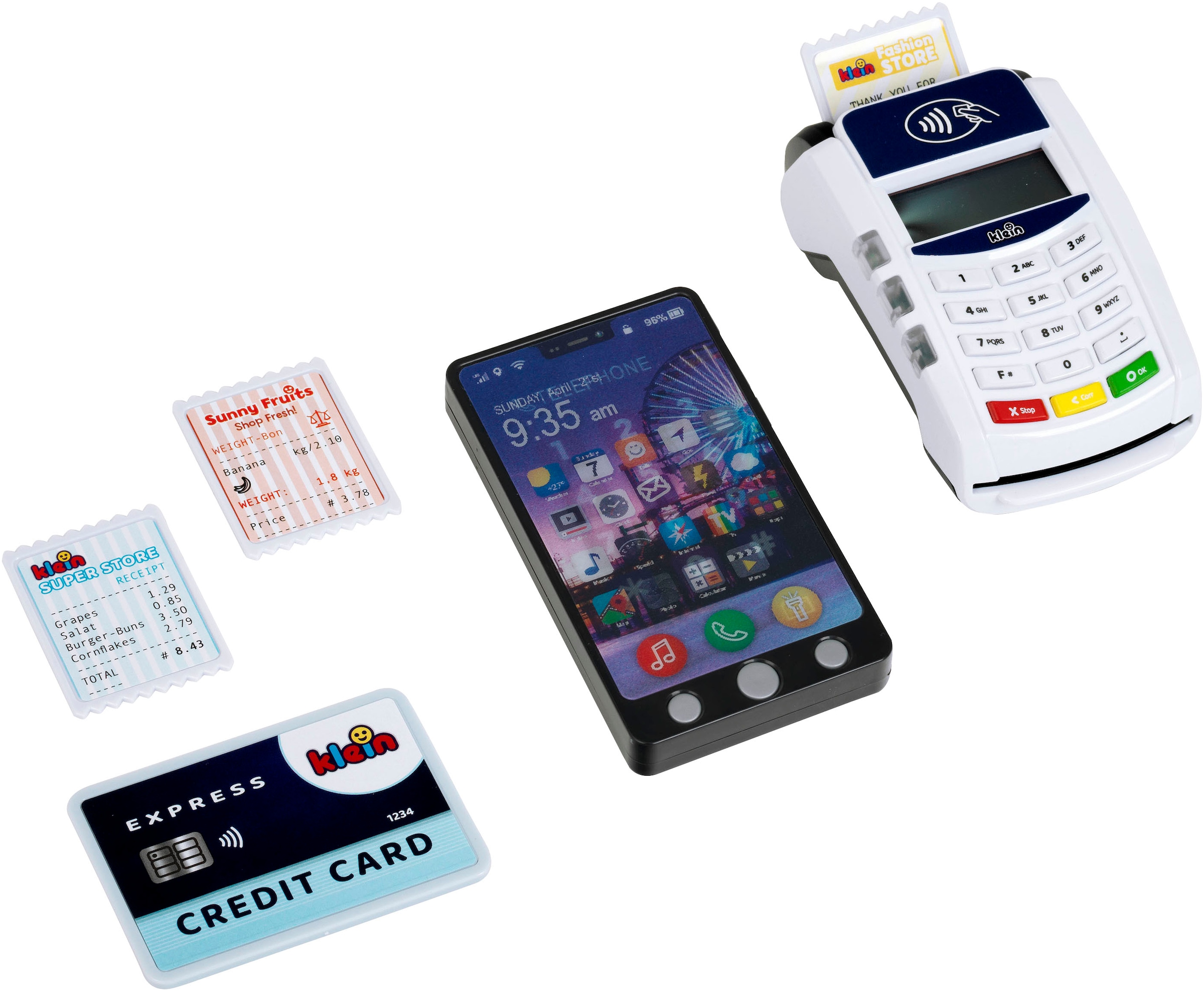 Klein Spielkasse »PoS Terminal und Smartphone«, mit Licht und Sound