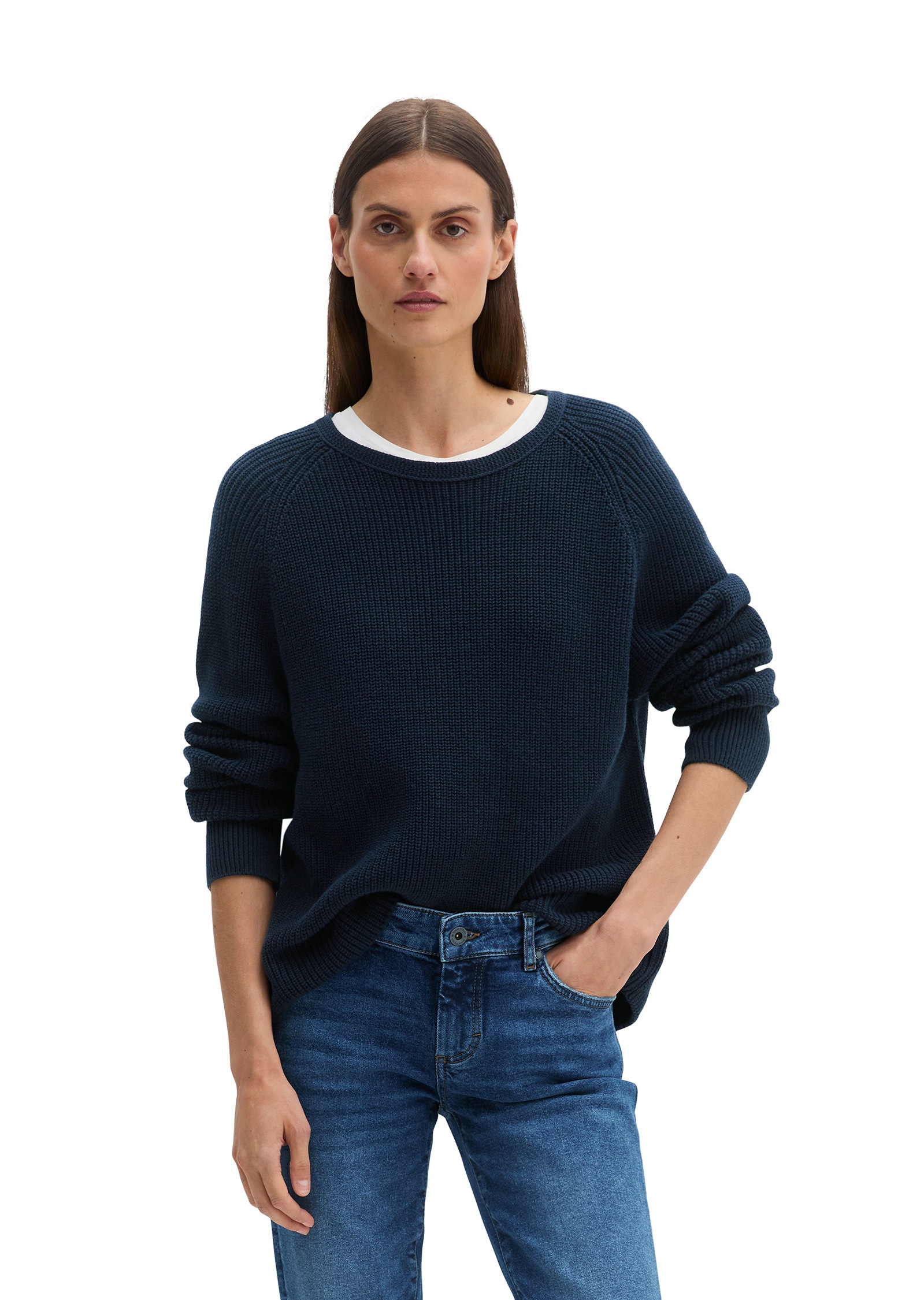 Marc OPolo Strickpullover "aus Heavy-Weight-Organic-Cotton" günstig online kaufen