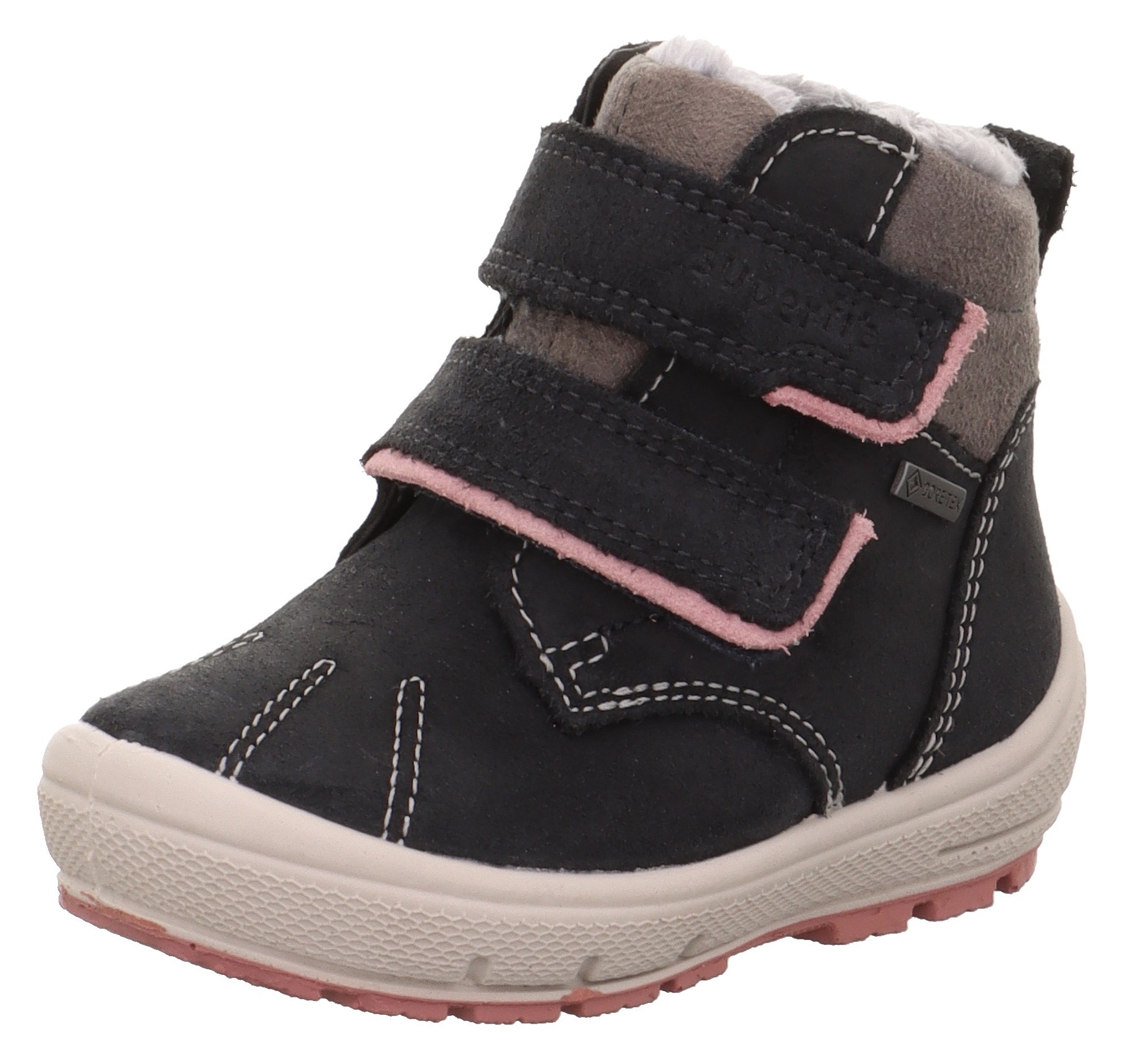 Superfit Klettstiefel "GROOVY 2.0 WMS: mittel", Snowboots, Winterstiefel, Babystiefel mit Schurwolle