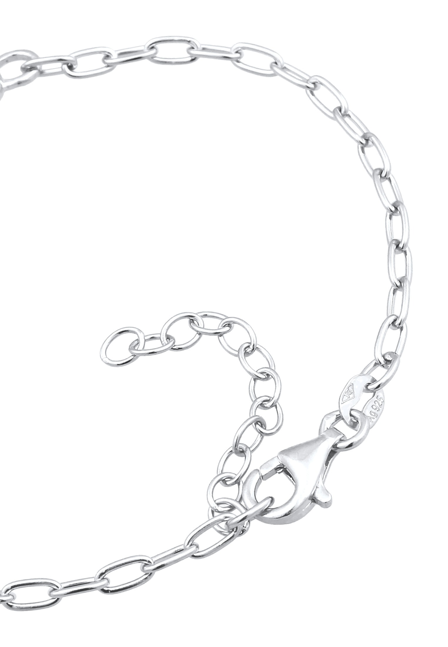 Elli Armkette »Armband Herz Infinity Glas Kristalle 925 Sterling Silber«