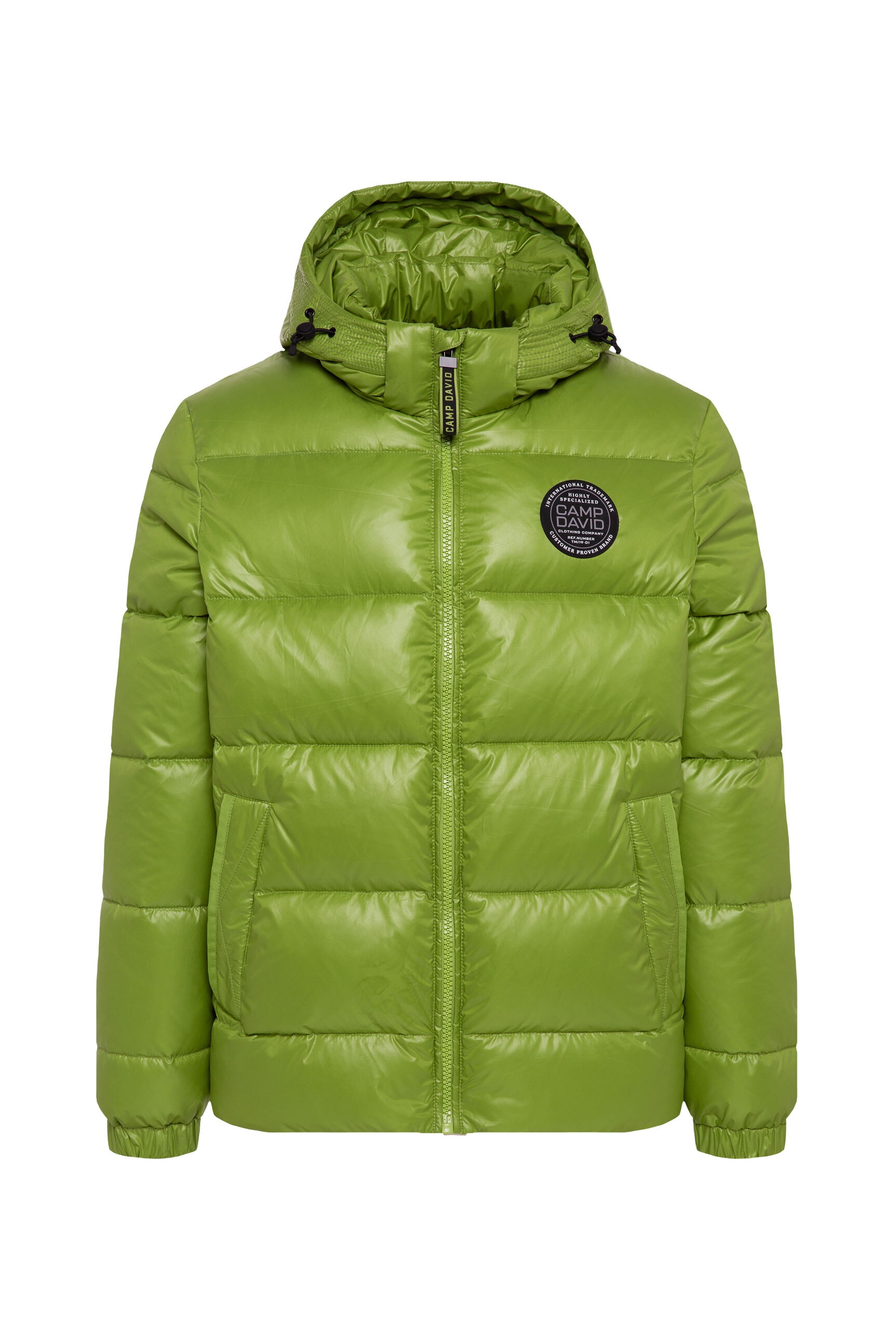 CAMP DAVID Winterjacke mit Kapuze mit Elastikbündchen