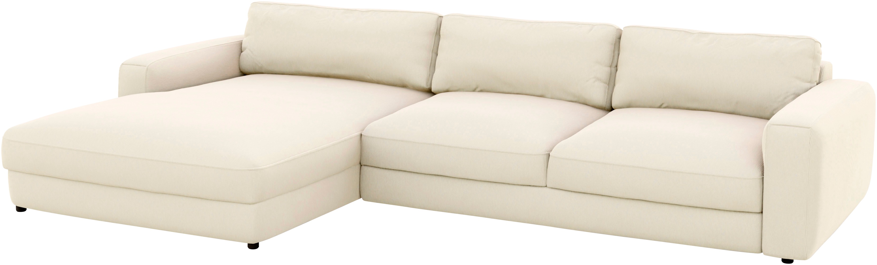 Thumbnail - PLACES OF STYLE Ecksofa "Bloomfield, elegant, viel Platz, Mega Couch, Breite 303cm, L-Form" extra tiefe Sitzfläche, wahl...