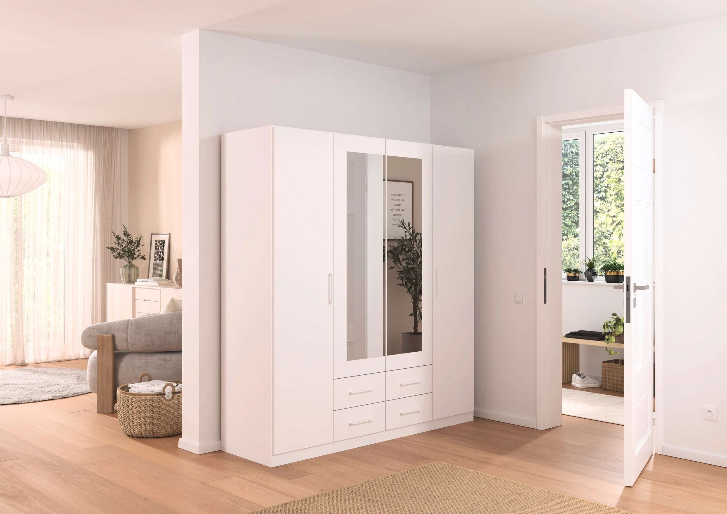 rauch Drehtürenschrank "Kleiderschrank Schrank Garderobe KREFELD optional m günstig online kaufen