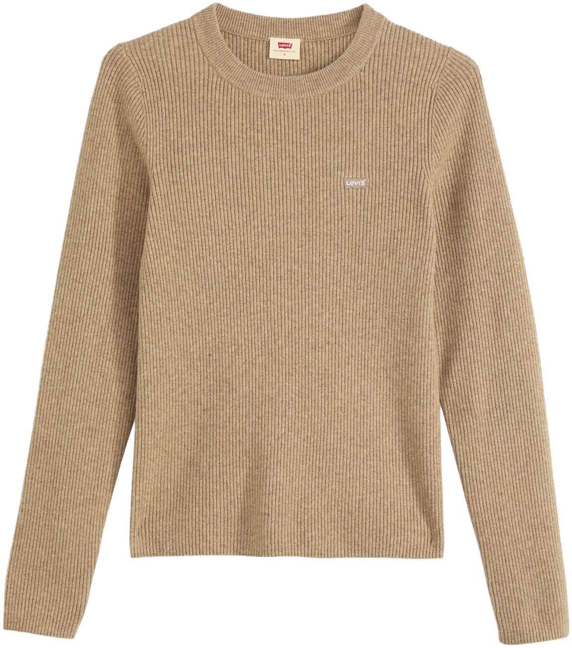 Levi's® Rundhalspullover »RIB CREW SWEATER«, Geripptes Strickmuster