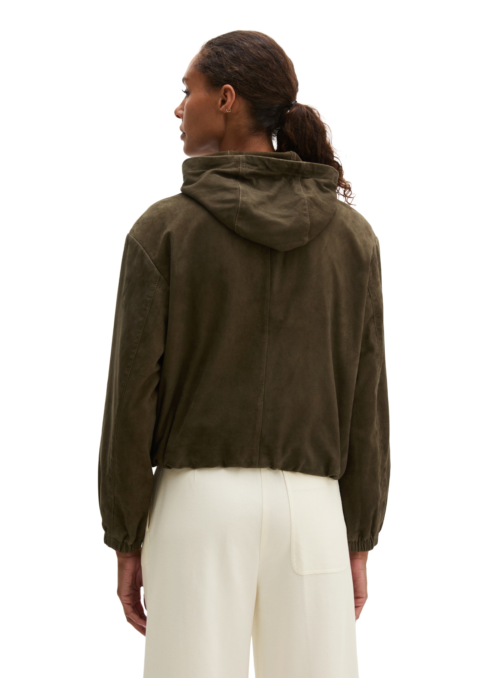 Marc O'Polo Lederjacke »aus Ziegenveloursleder«