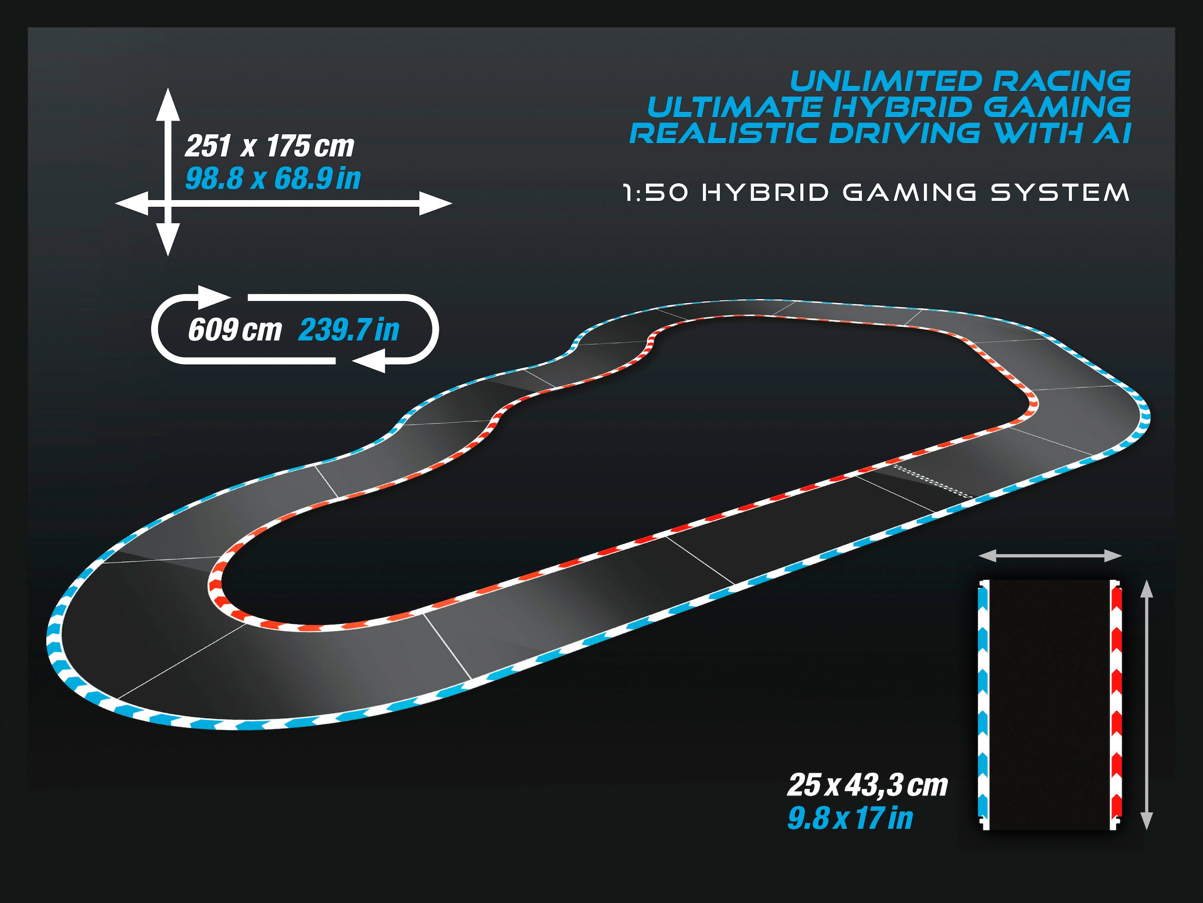 Carrera® Autorennbahn »Carrera Hybrid, Speedway to Hell«, mit APP Steuerung