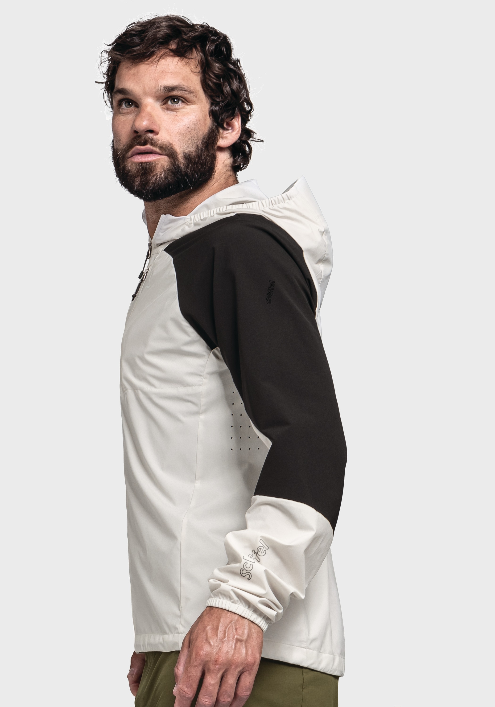 Schöffel Outdoorjacke »Bike Hybrid Jk Style Mamry MNS«, mit Kapuze