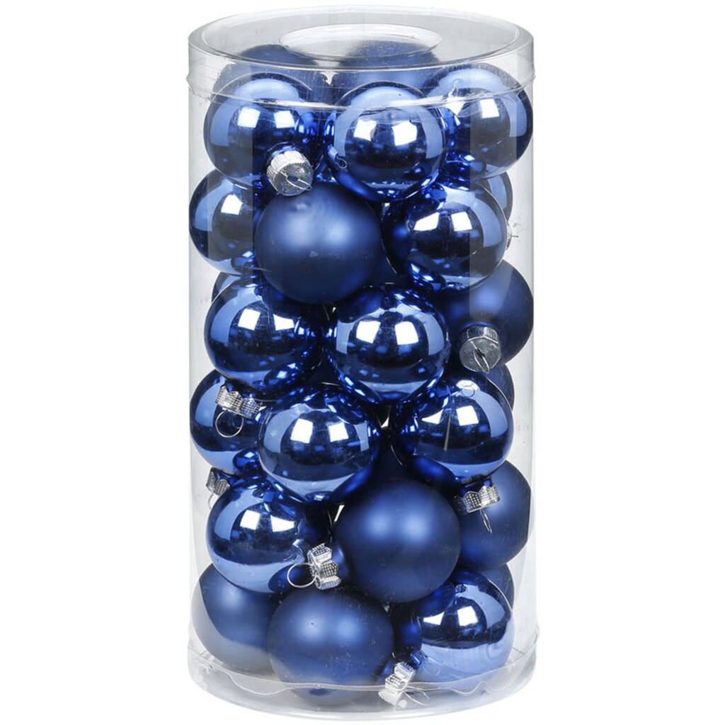 MAGIC by Inge Weihnachtsbaumkugel »Calm Blue, Weihnachtsdeko, Christbaumschmuck, Christbaumkugeln Glas«, (Set, 60 St.)