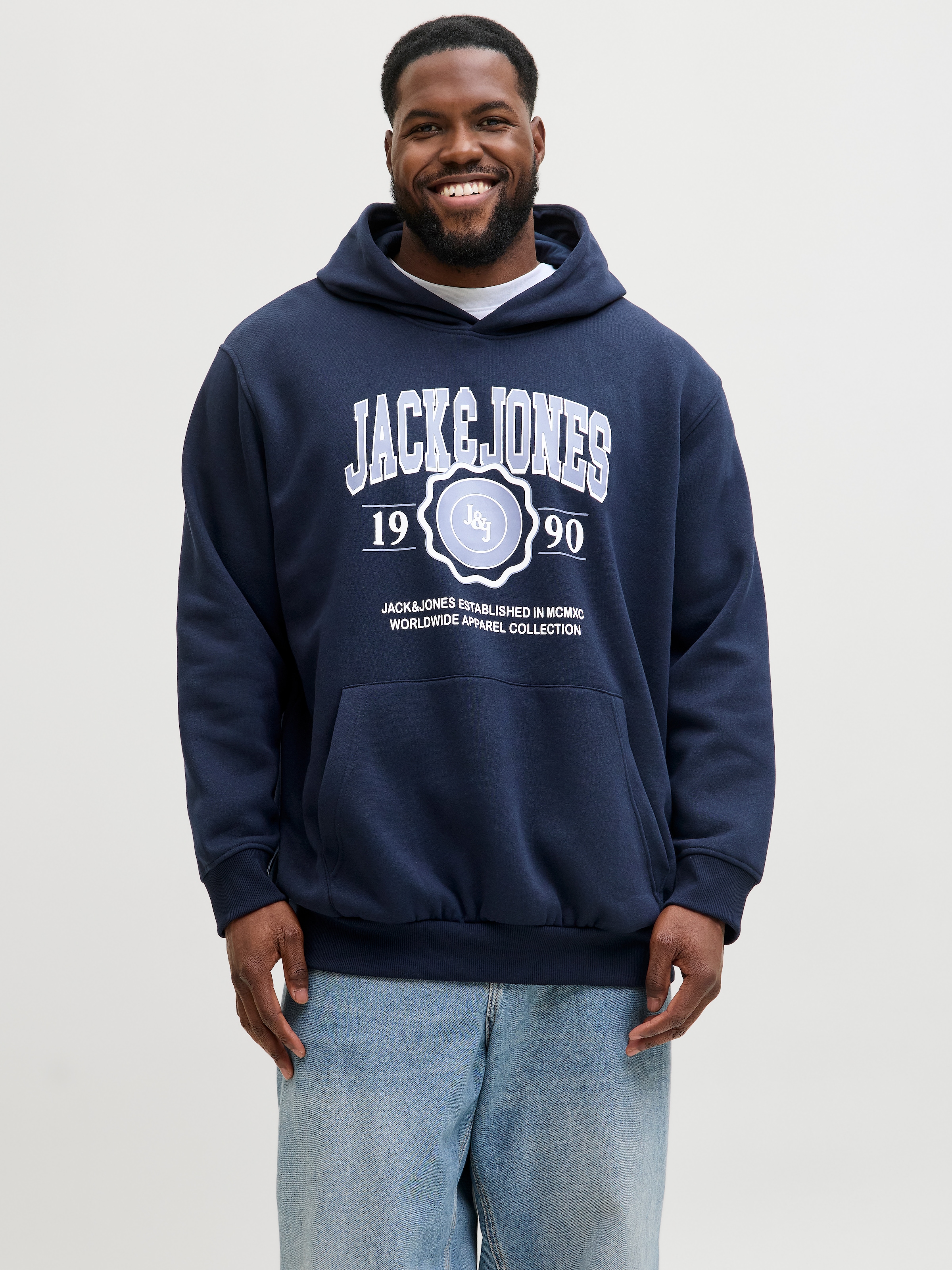 Jack & Jones PlusSize Kapuzensweatshirt "JJMAKO SWEAT HOOD PLS" günstig online kaufen