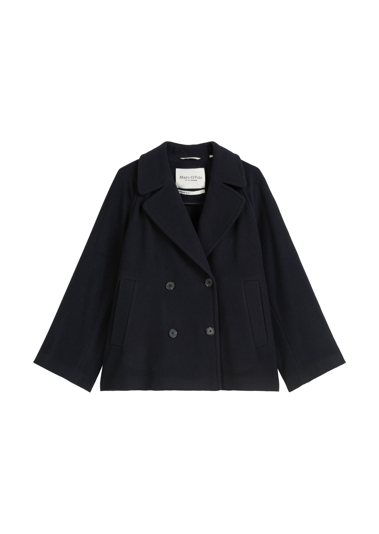 Marc O'Polo Outdoorjacke »aus Wolle-Mix«, ohne Kapuze