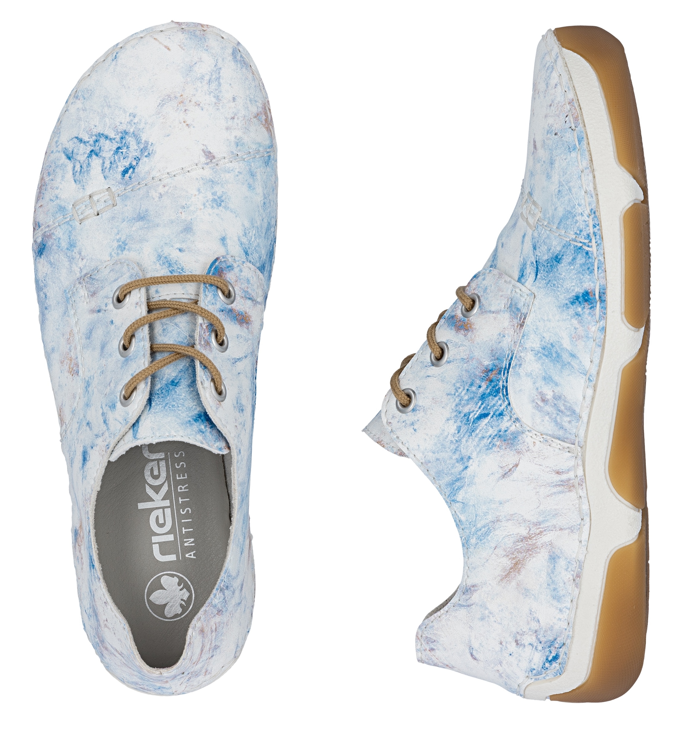 Rieker Sneaker  Schnürschuh, Halbschuh, Casual-Schnürer mit softer Innensohle