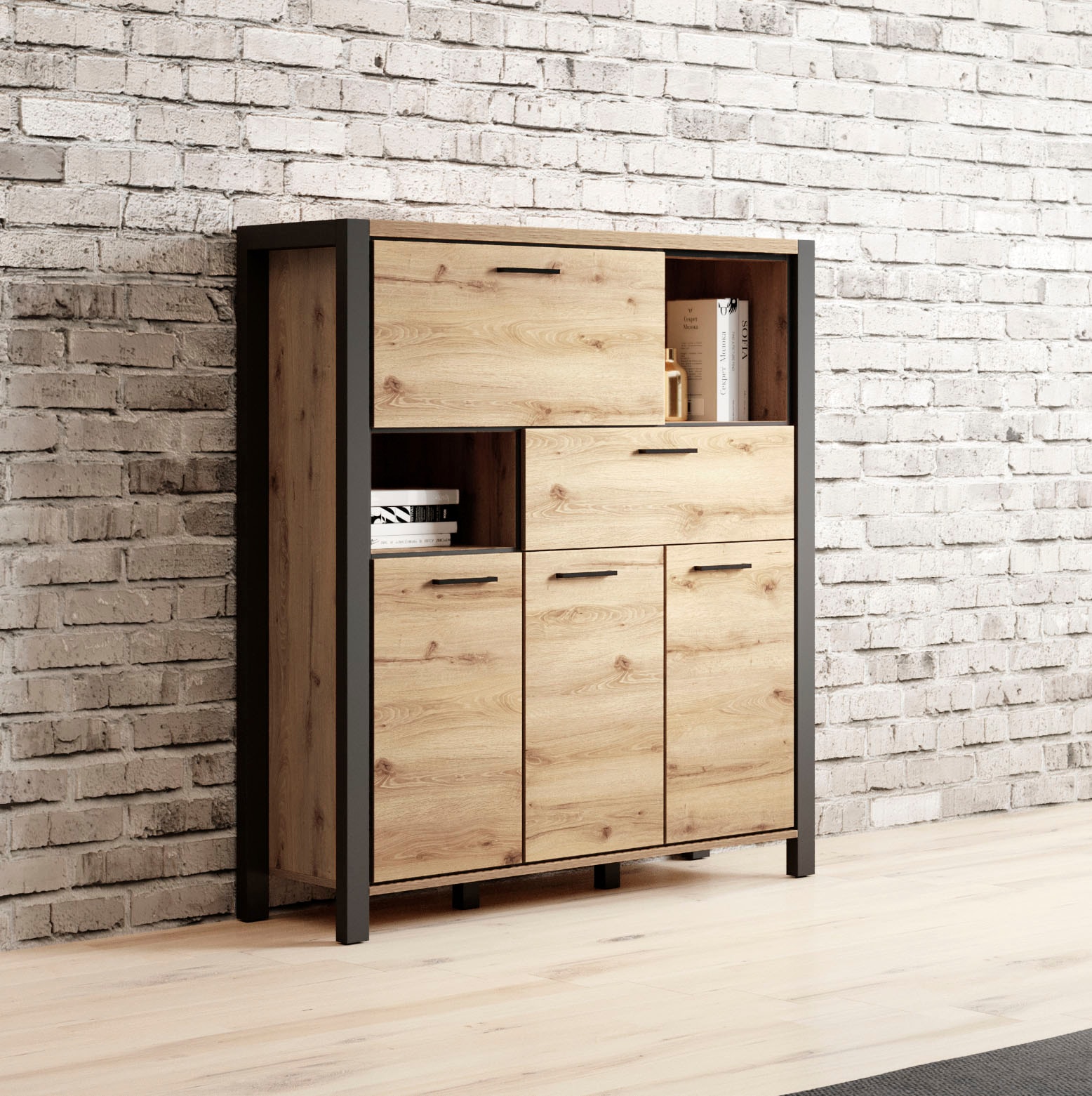 Helvetia Highboard »Aktiv«, Breite 120 cm