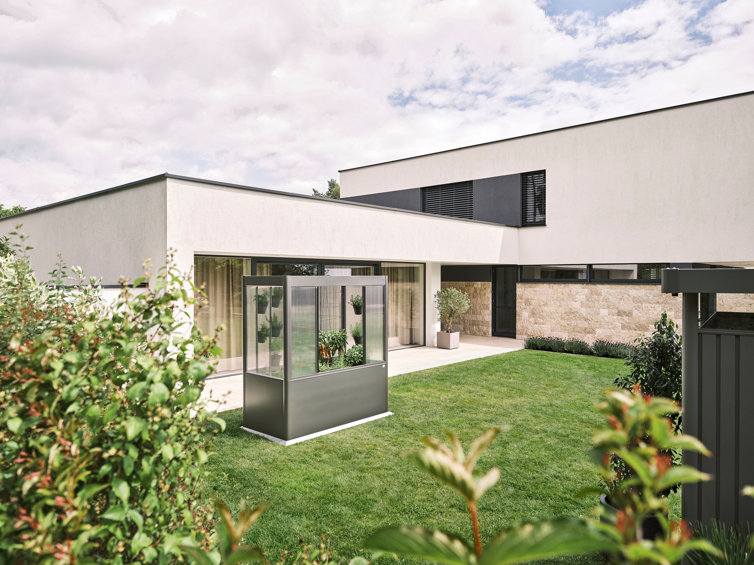 Biohort Frühbeetaufsatz »für Hochbeet Florentina Gr. 2x1 verschiedene Farben« Nachrüstbar auf bestehende Biohort Hochbeete